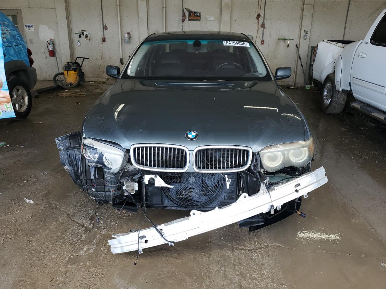 2002 Bmw 745 Li Gray vin: WBAGN63472DR04910