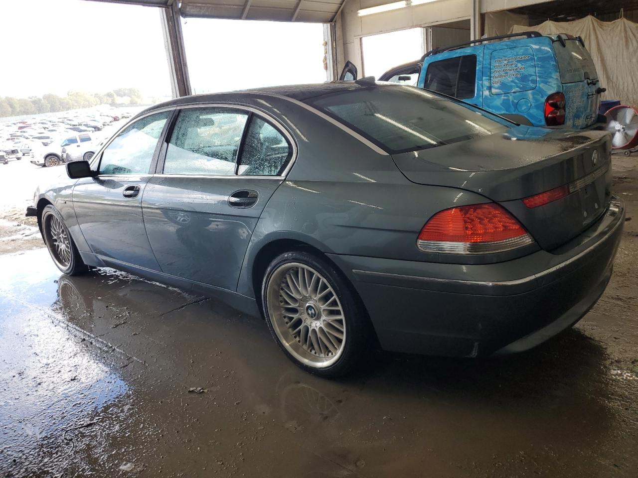 2002 Bmw 745 Li Gray vin: WBAGN63472DR04910