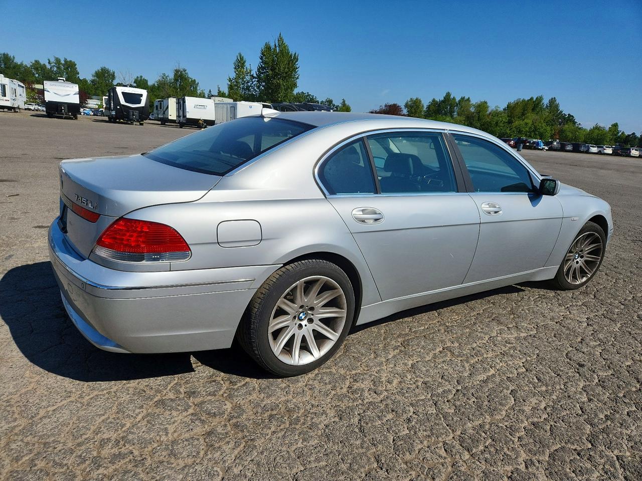 2003 Bmw 745 Li Silver vin: WBAGN63473DR13110