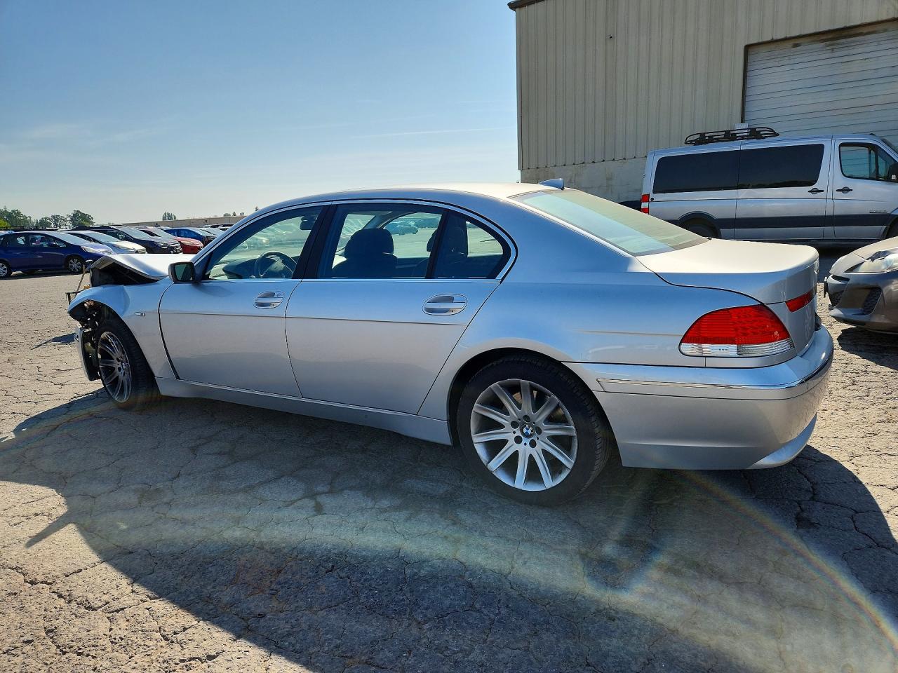 2003 Bmw 745 Li Silver vin: WBAGN63473DR13110