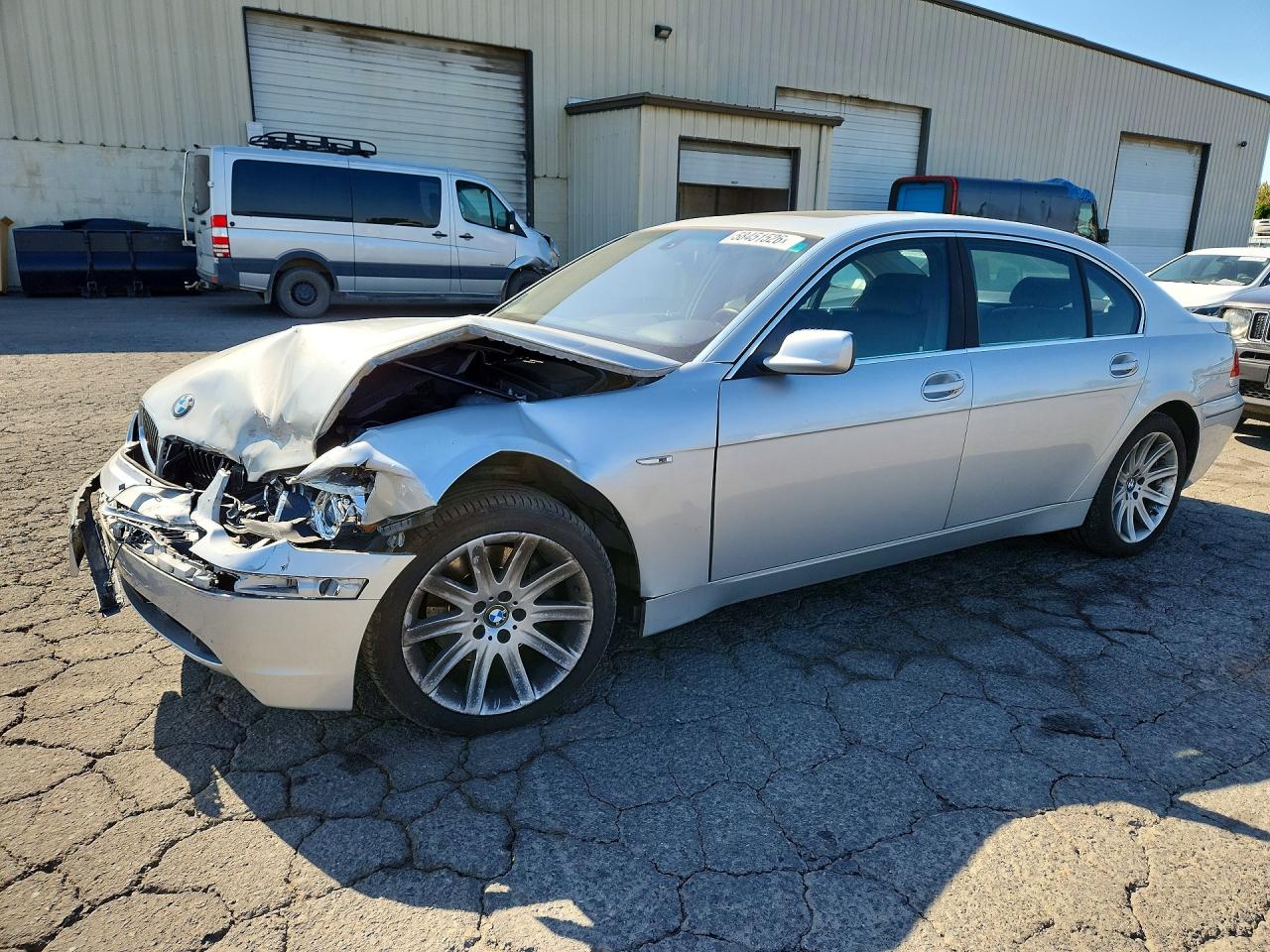 2003 Bmw 745 Li Silver vin: WBAGN63473DR13110