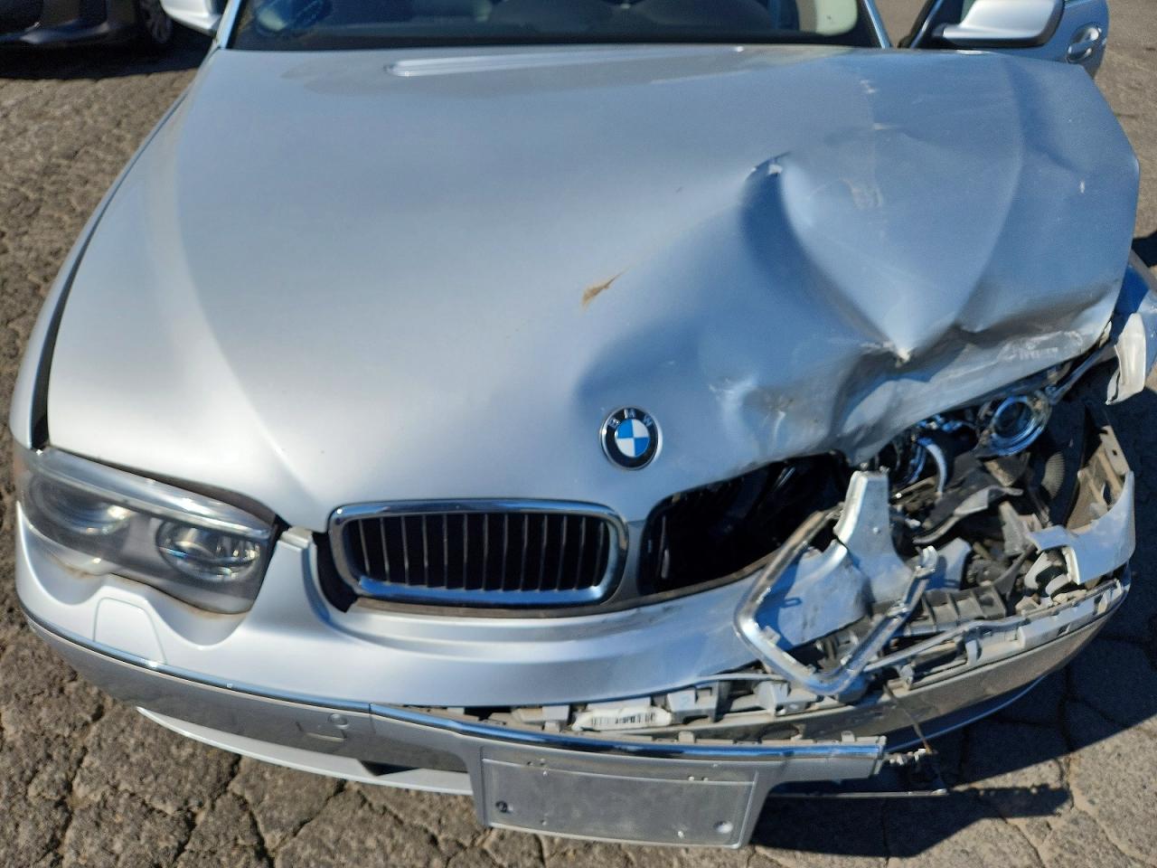 2003 Bmw 745 Li Silver vin: WBAGN63473DR13110