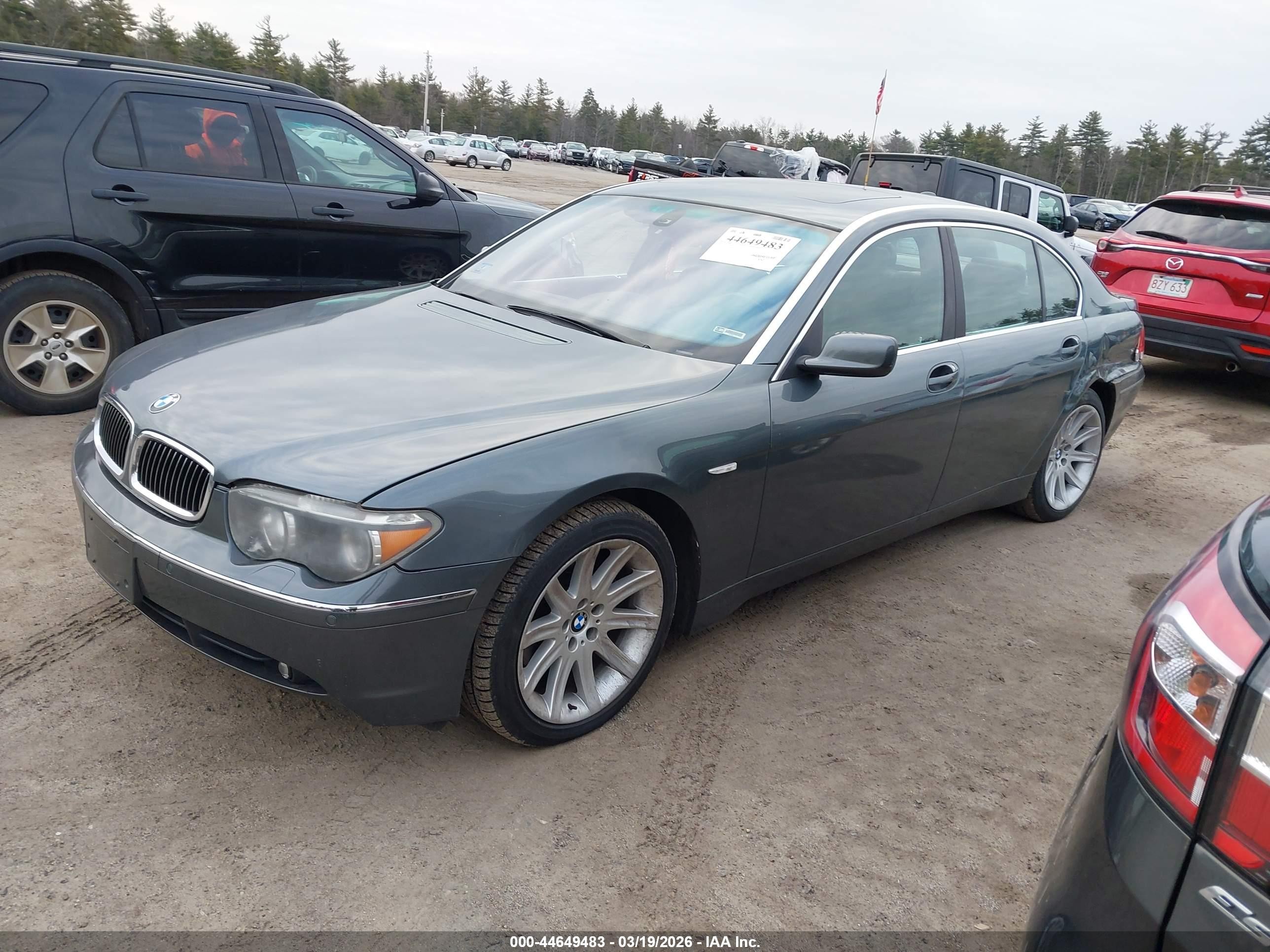 2003 Bmw 745li   Blue vin: WBAGN63473DS44532