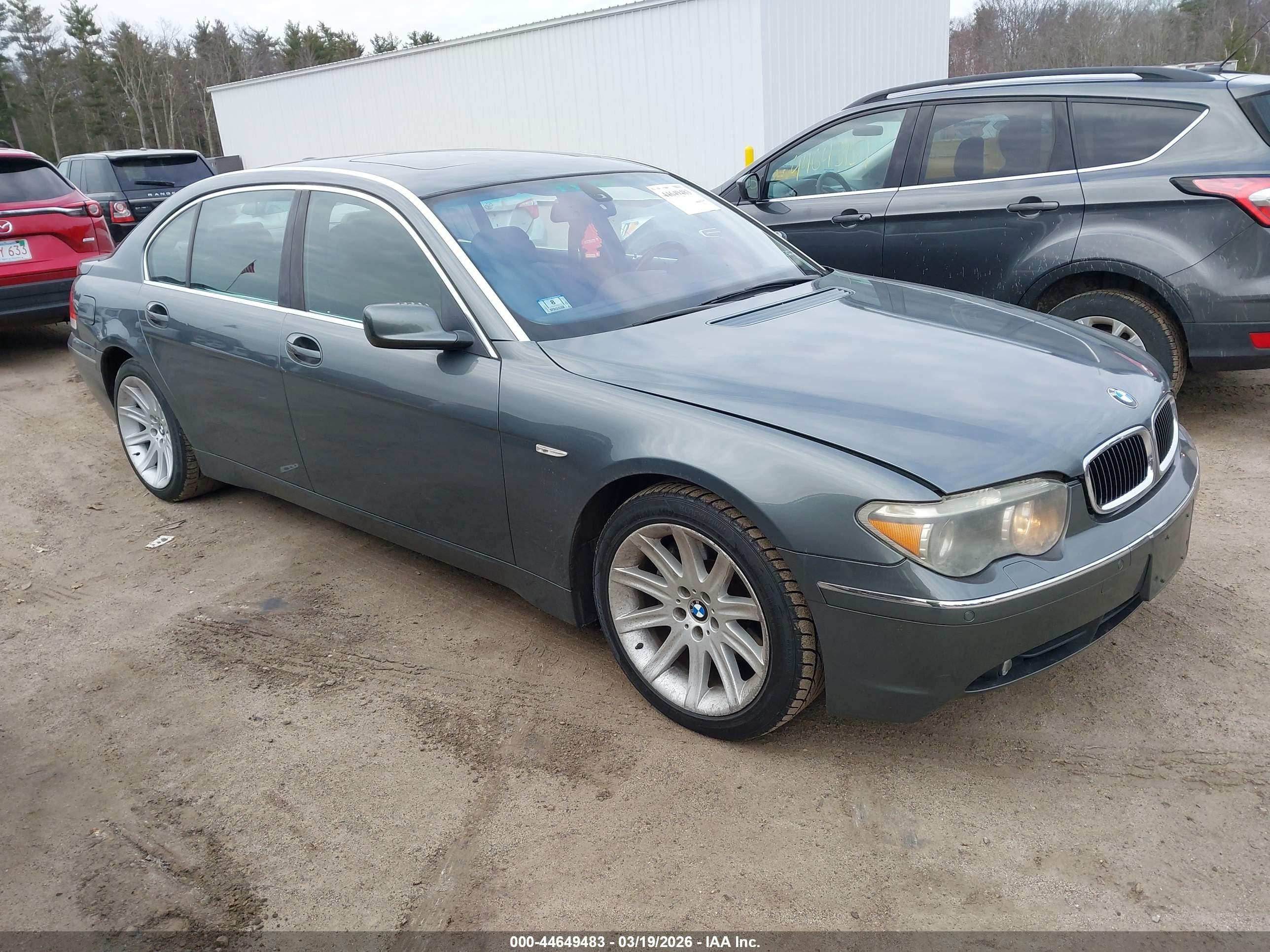 2003 Bmw 745li   Blue vin: WBAGN63473DS44532