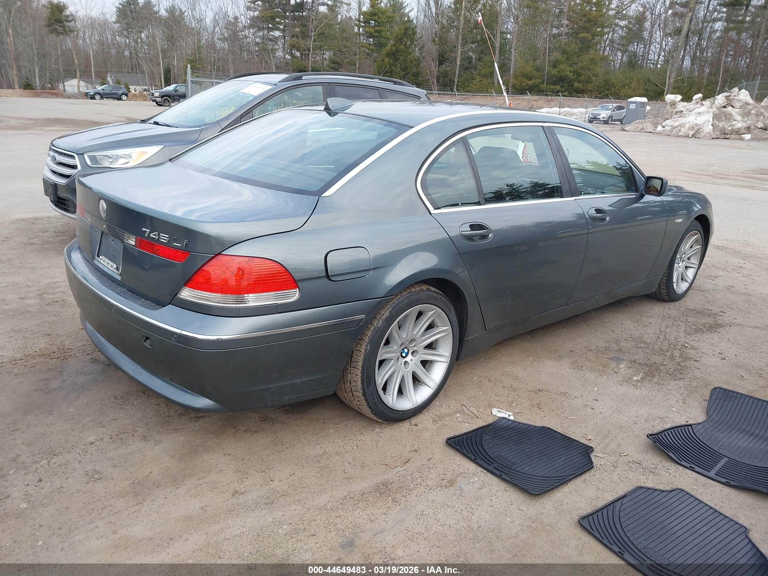2003 Bmw 745li   Blue vin: WBAGN63473DS44532