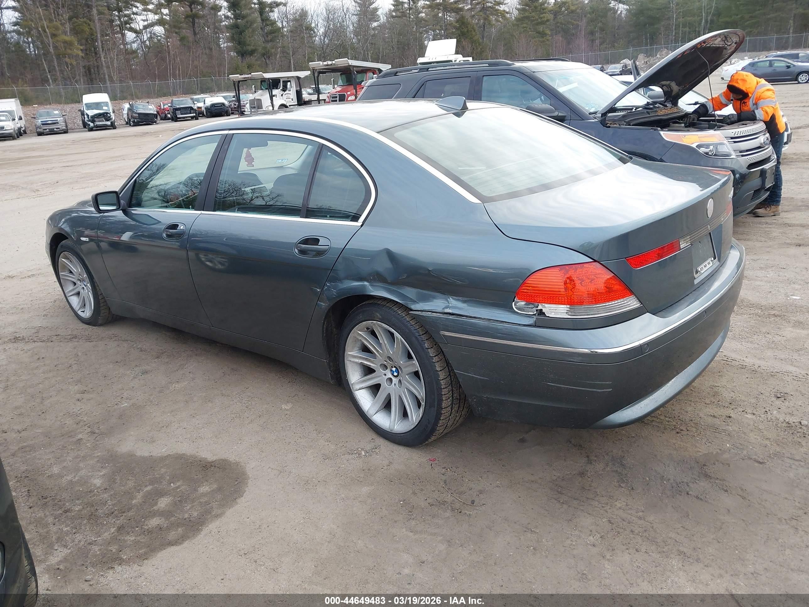2003 Bmw 745li   Blue vin: WBAGN63473DS44532