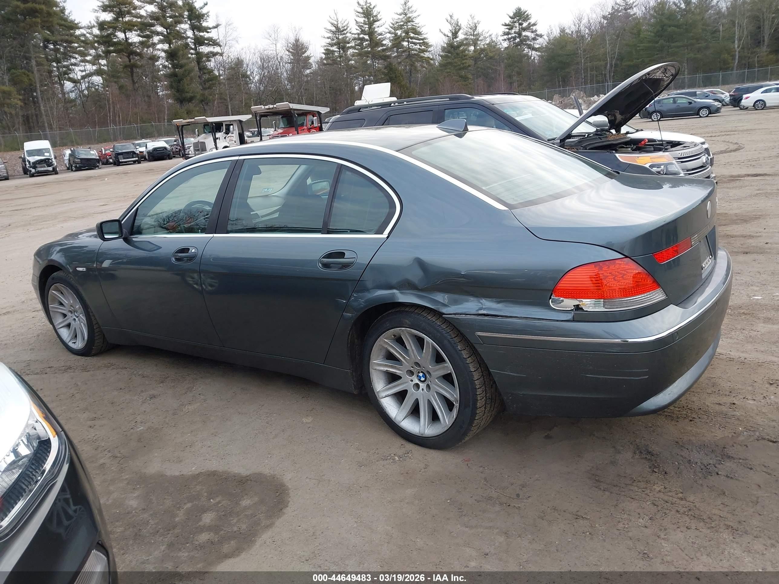 2003 Bmw 745li   Blue vin: WBAGN63473DS44532