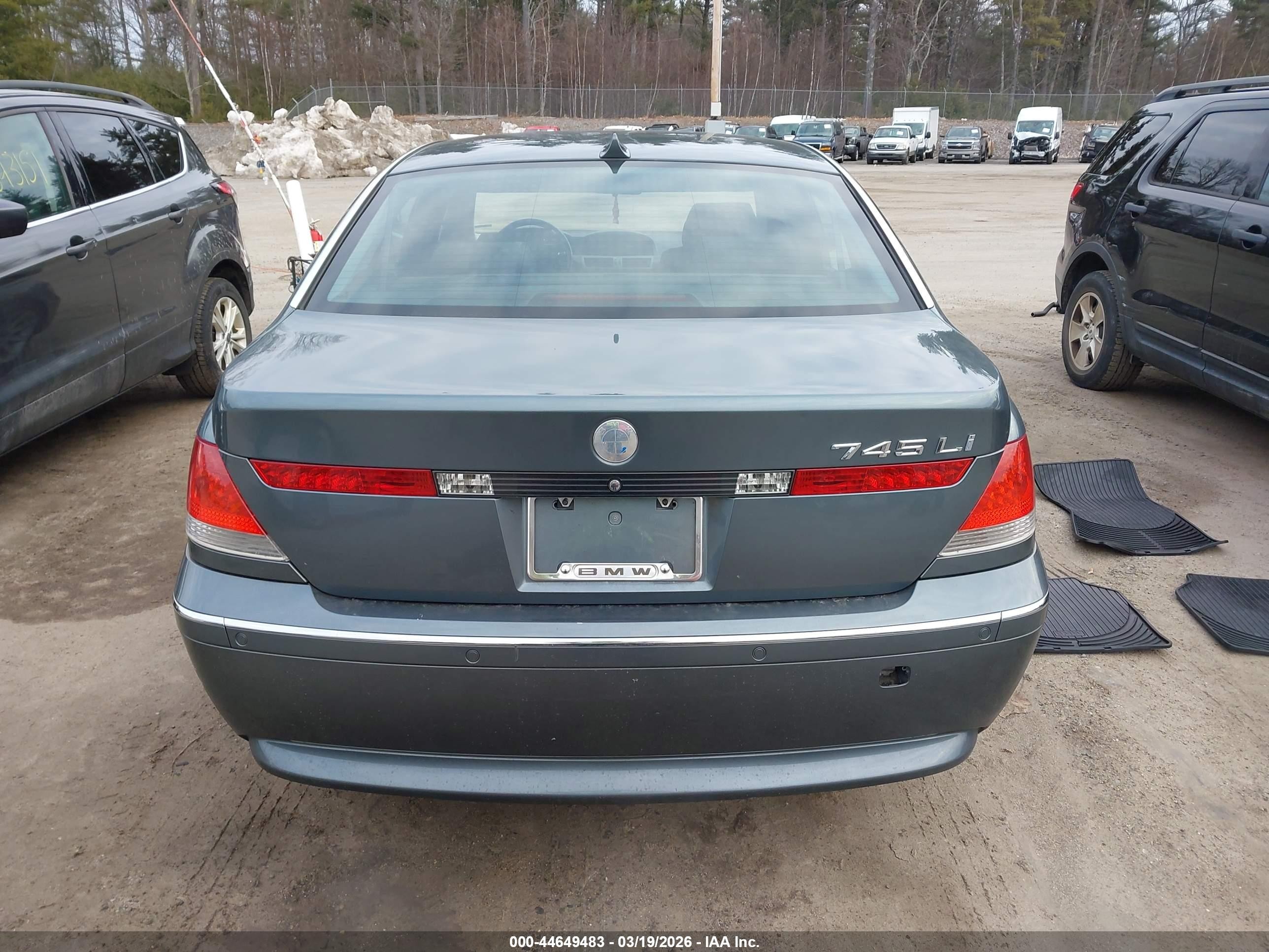 2003 Bmw 745li   Blue vin: WBAGN63473DS44532