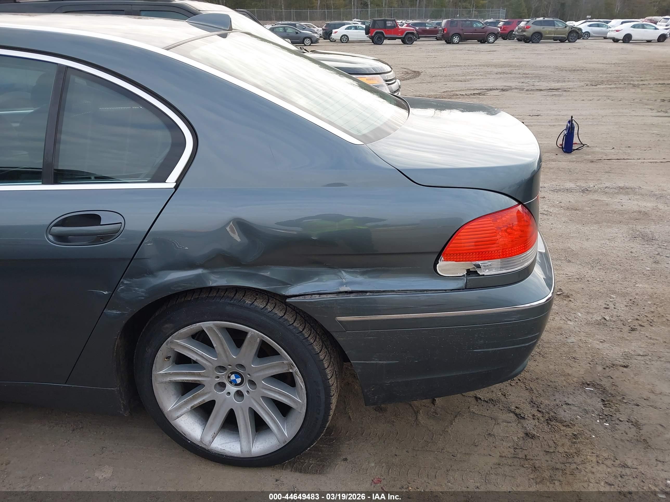 2003 Bmw 745li   Blue vin: WBAGN63473DS44532