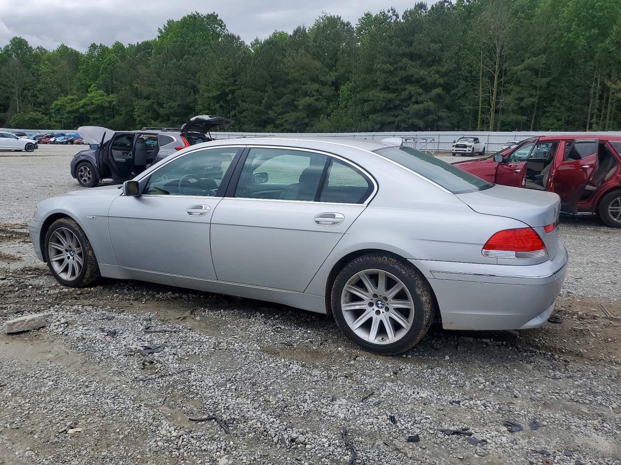 2003 Bmw 745 Li Silver vin: WBAGN63473DS45132