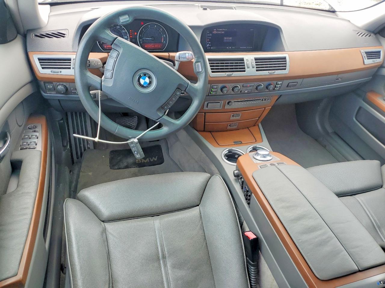 2003 Bmw 745 Li Silver vin: WBAGN63473DS45132