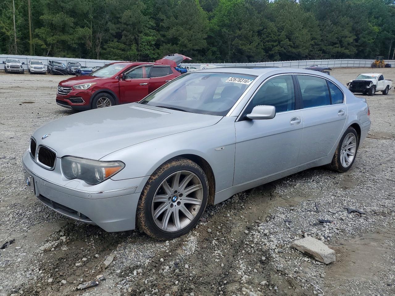 2003 Bmw 745 Li Серебряный vin: WBAGN63473DS45132