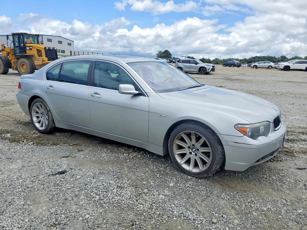 2003 Bmw 745 Li Silver vin: WBAGN63473DS45132