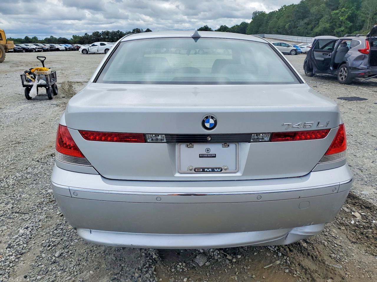 2003 Bmw 745 Li Silver vin: WBAGN63473DS45132