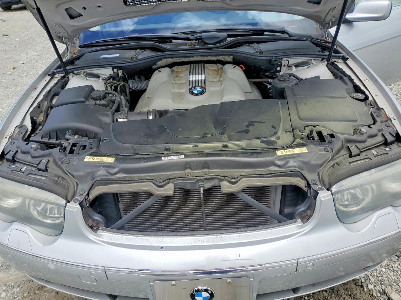 2003 Bmw 745 Li Silver vin: WBAGN63473DS45132