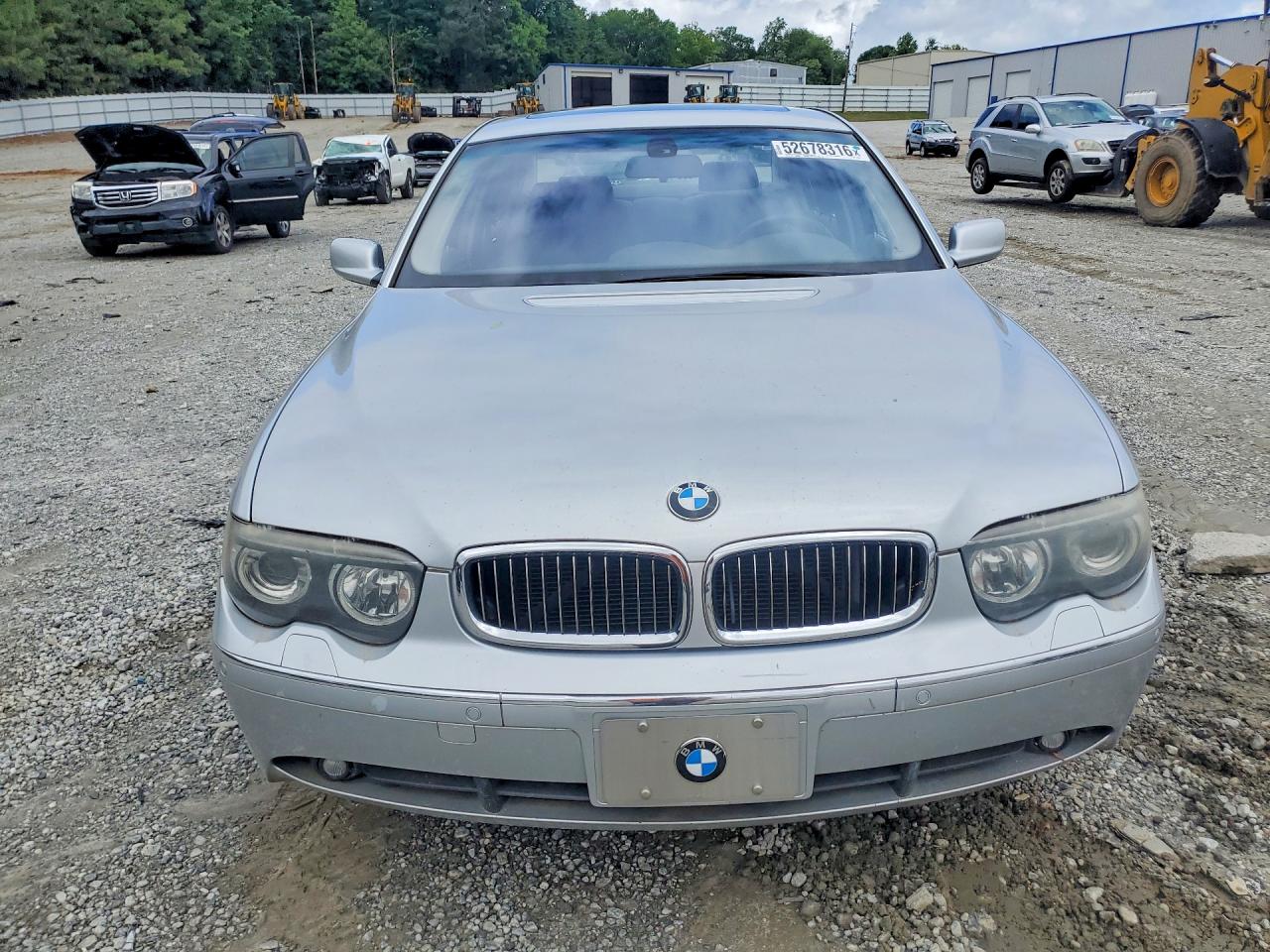2003 Bmw 745 Li Silver vin: WBAGN63473DS45132