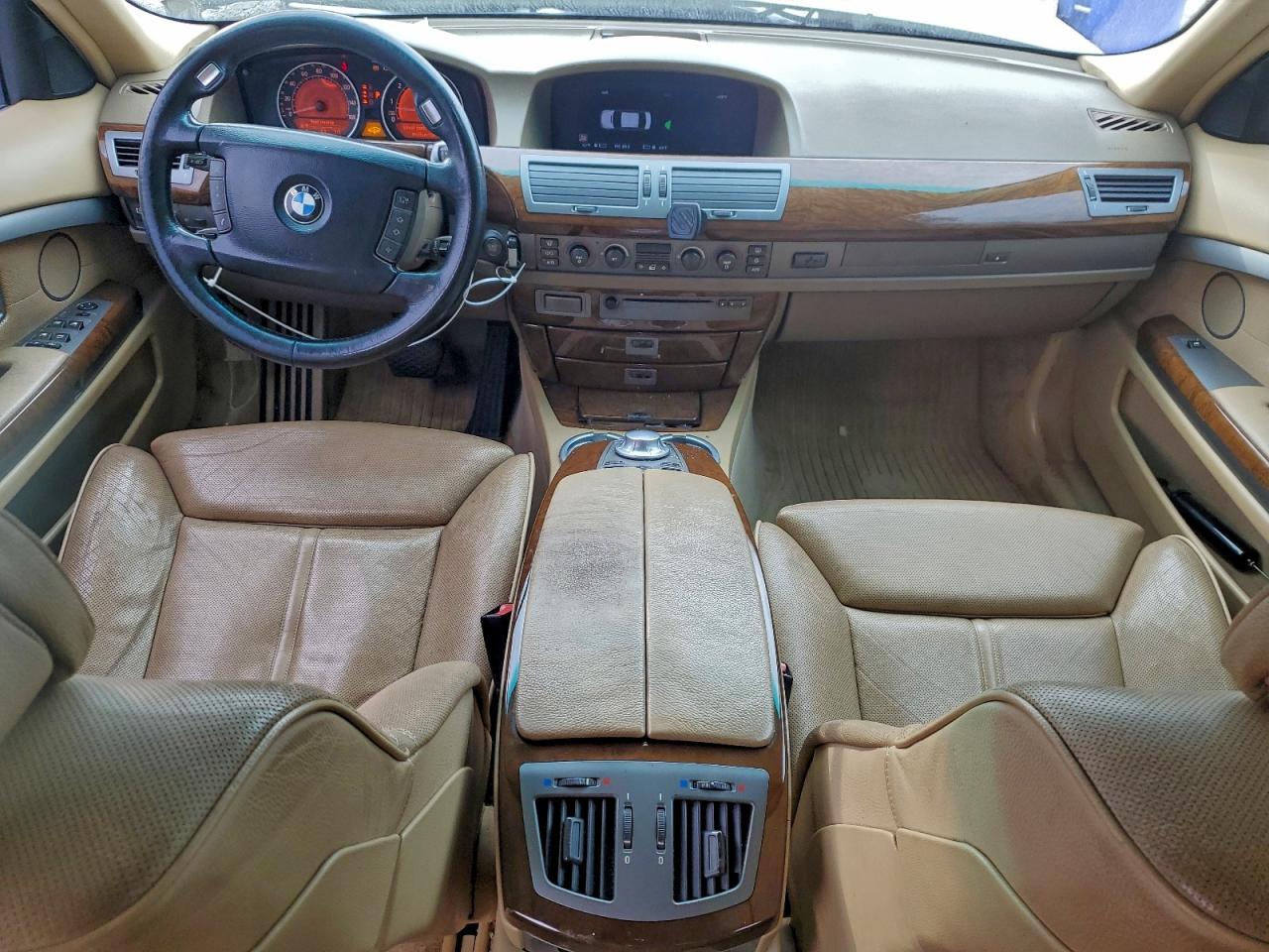 2004 Bmw 745 Li White vin: WBAGN63474DS48758