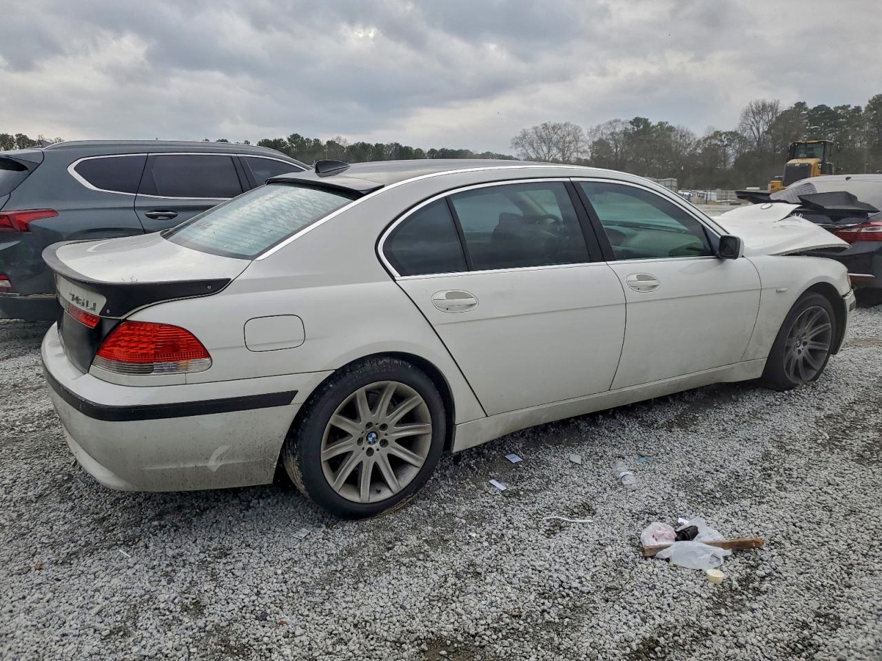 2004 Bmw 745 Li White vin: WBAGN63474DS48758