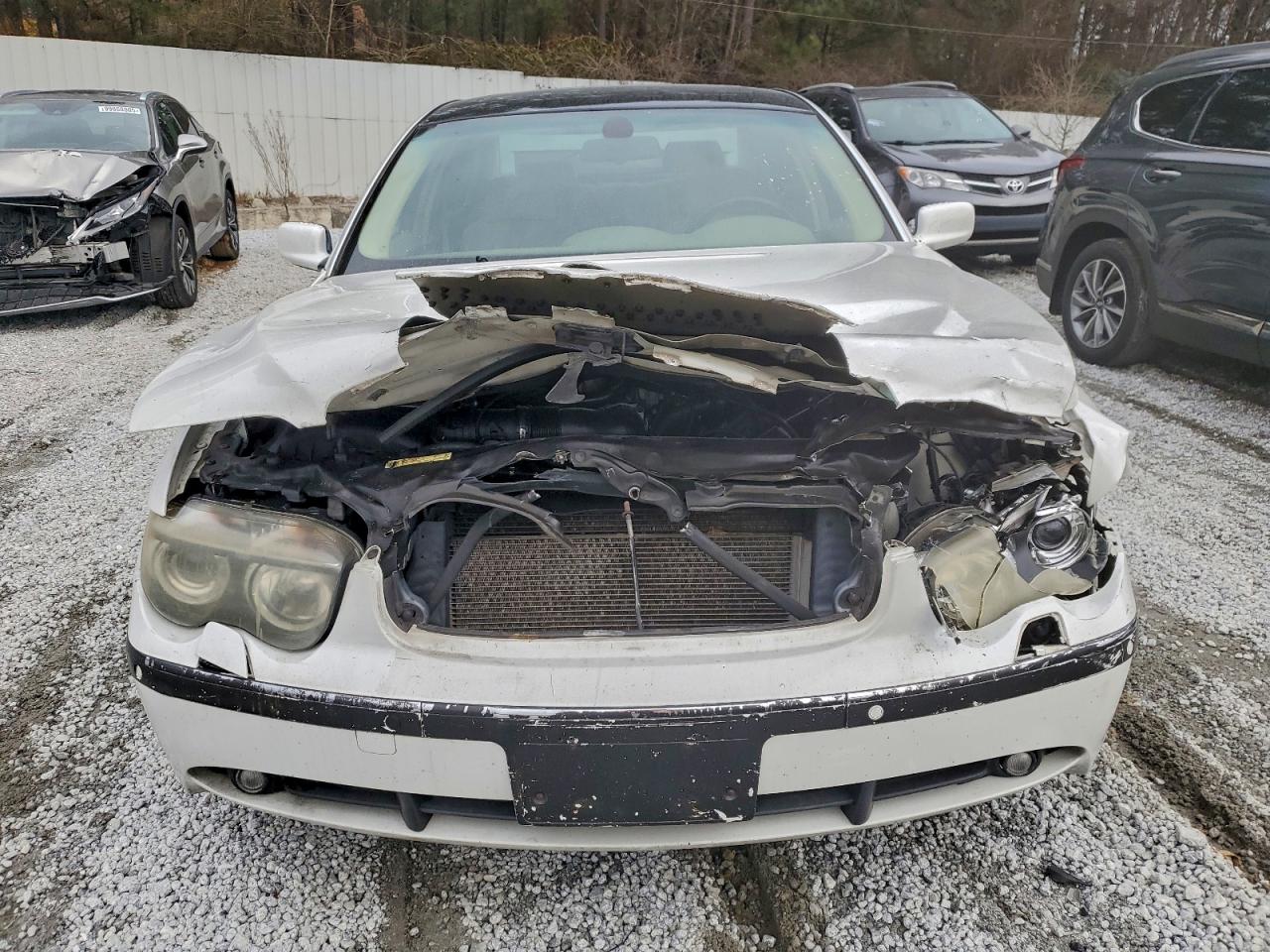 2004 Bmw 745 Li White vin: WBAGN63474DS48758