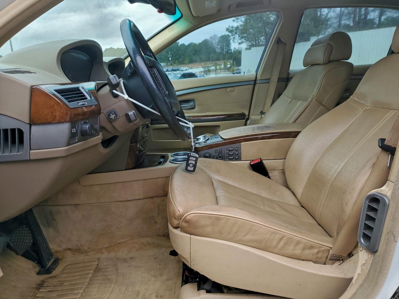 2004 Bmw 745 Li White vin: WBAGN63474DS48758