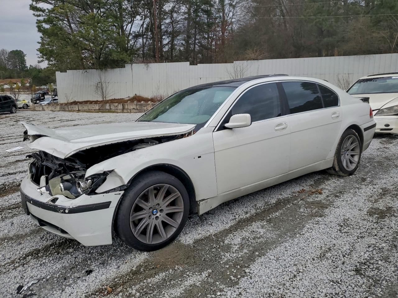 2004 Bmw 745 Li White vin: WBAGN63474DS48758