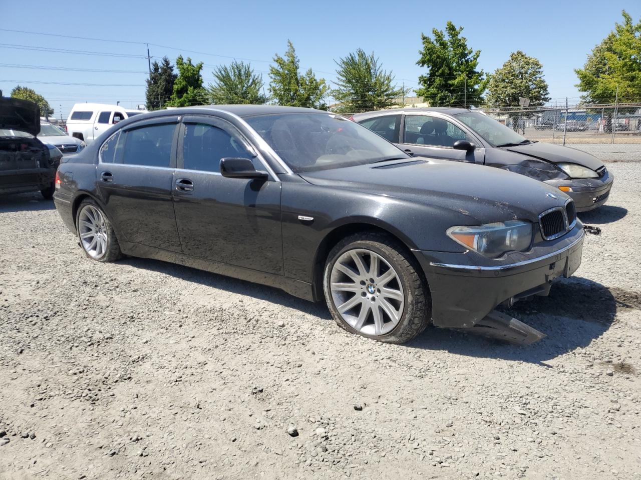 2002 Bmw 745 Li   Black vin: WBAGN63482DR02390