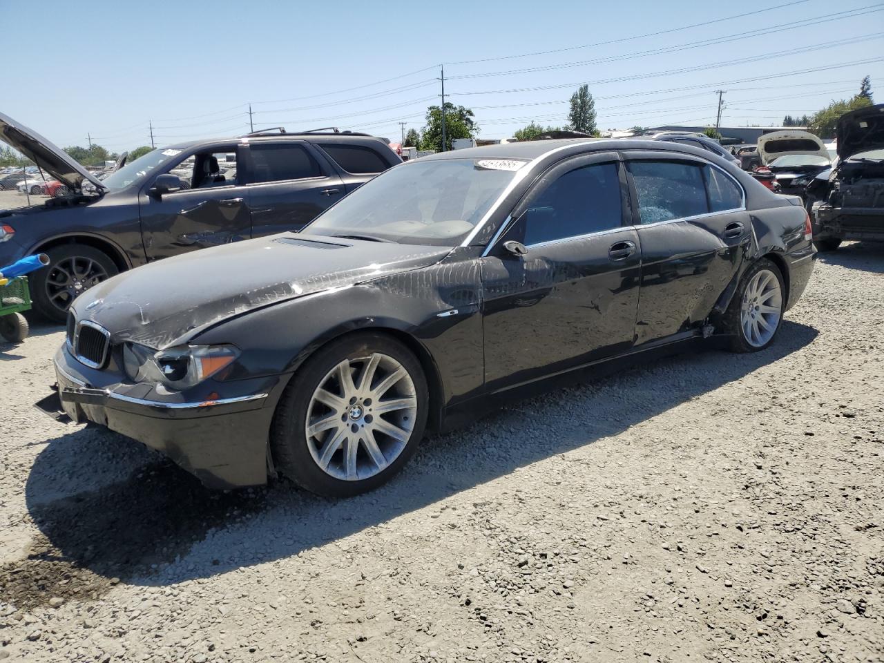 2002 Bmw 745 Li   Black vin: WBAGN63482DR02390