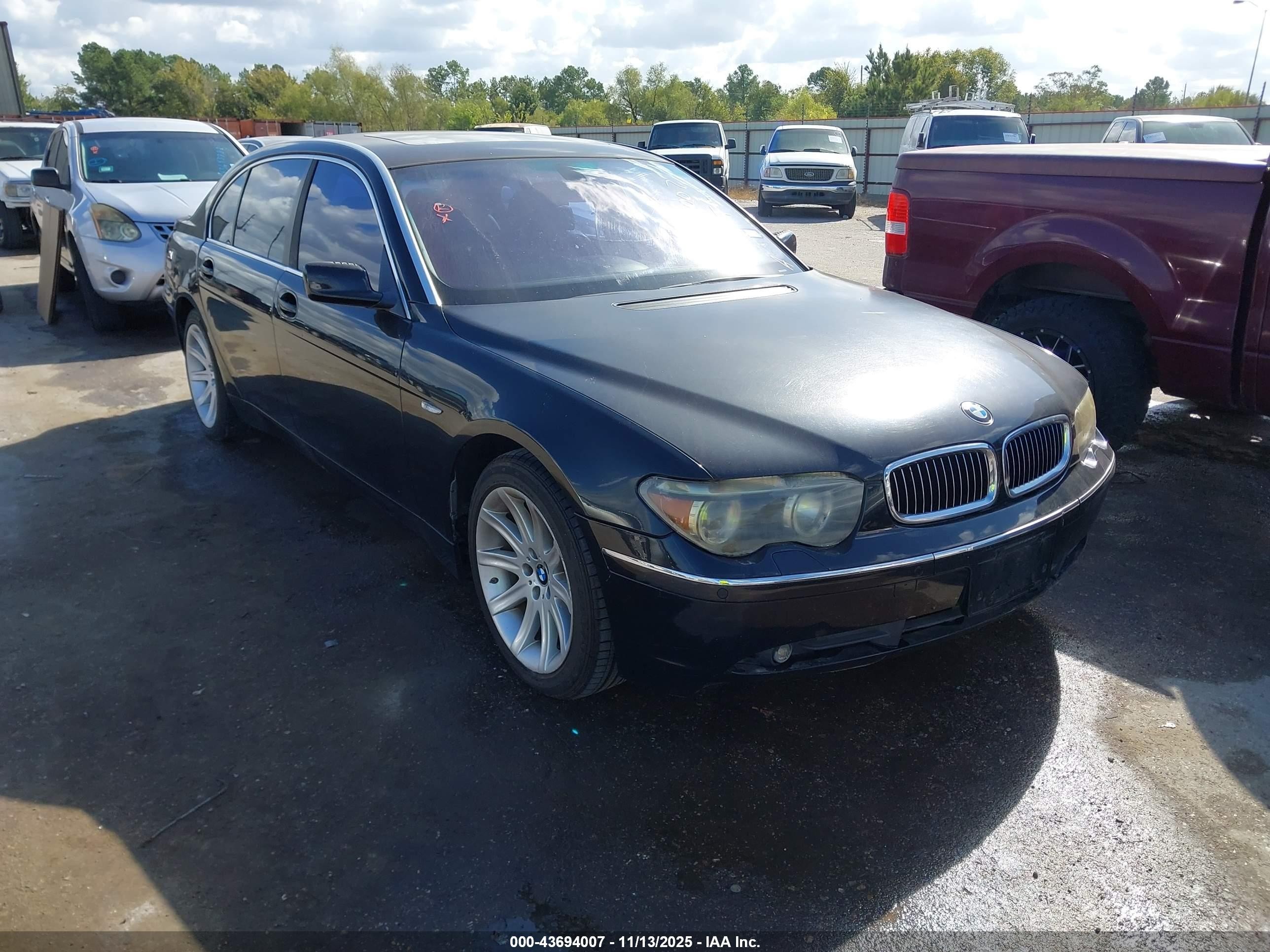 2002 Bmw 745li   Gray vin: WBAGN63482DR03930