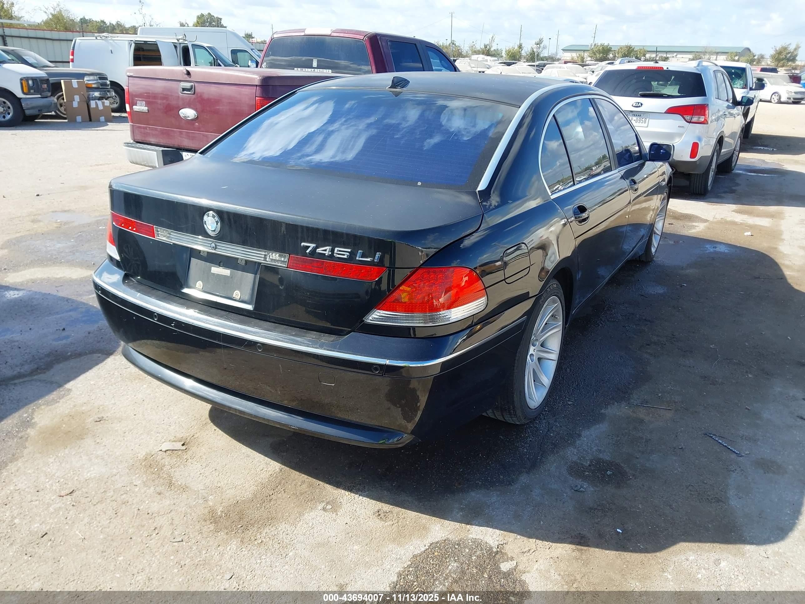 2002 Bmw 745li   Gray vin: WBAGN63482DR03930