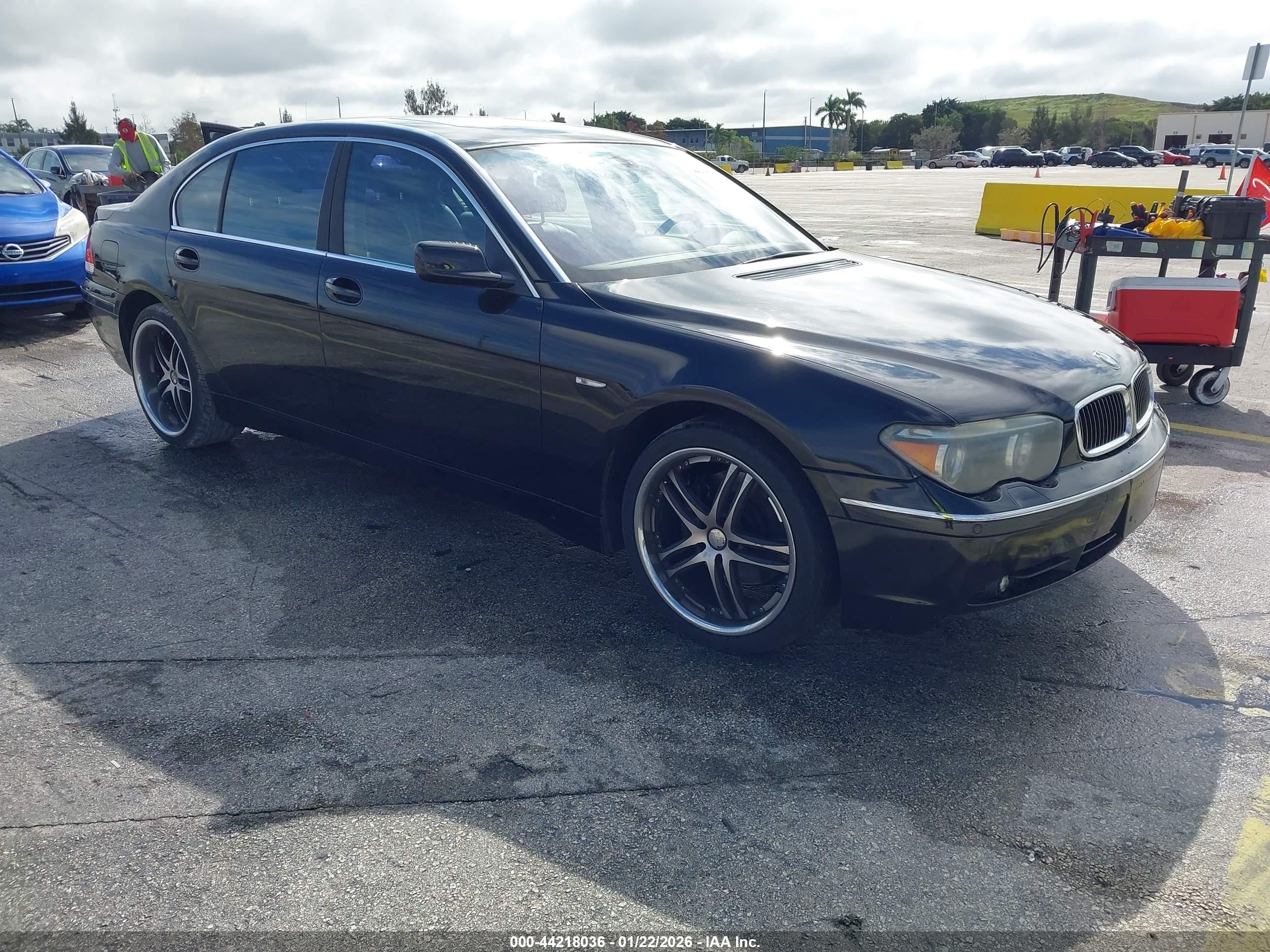 2003 Bmw 745li   Black vin: WBAGN63483DR18767