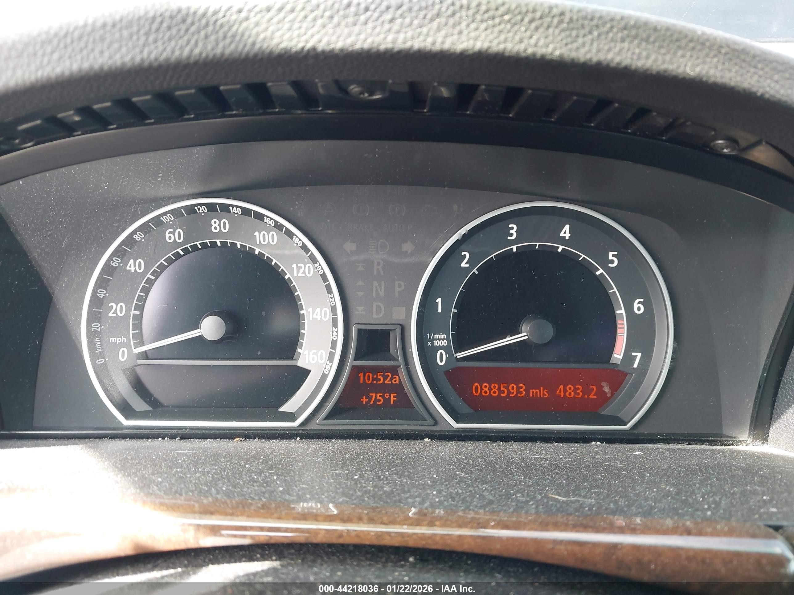 2003 Bmw 745li   Black vin: WBAGN63483DR18767