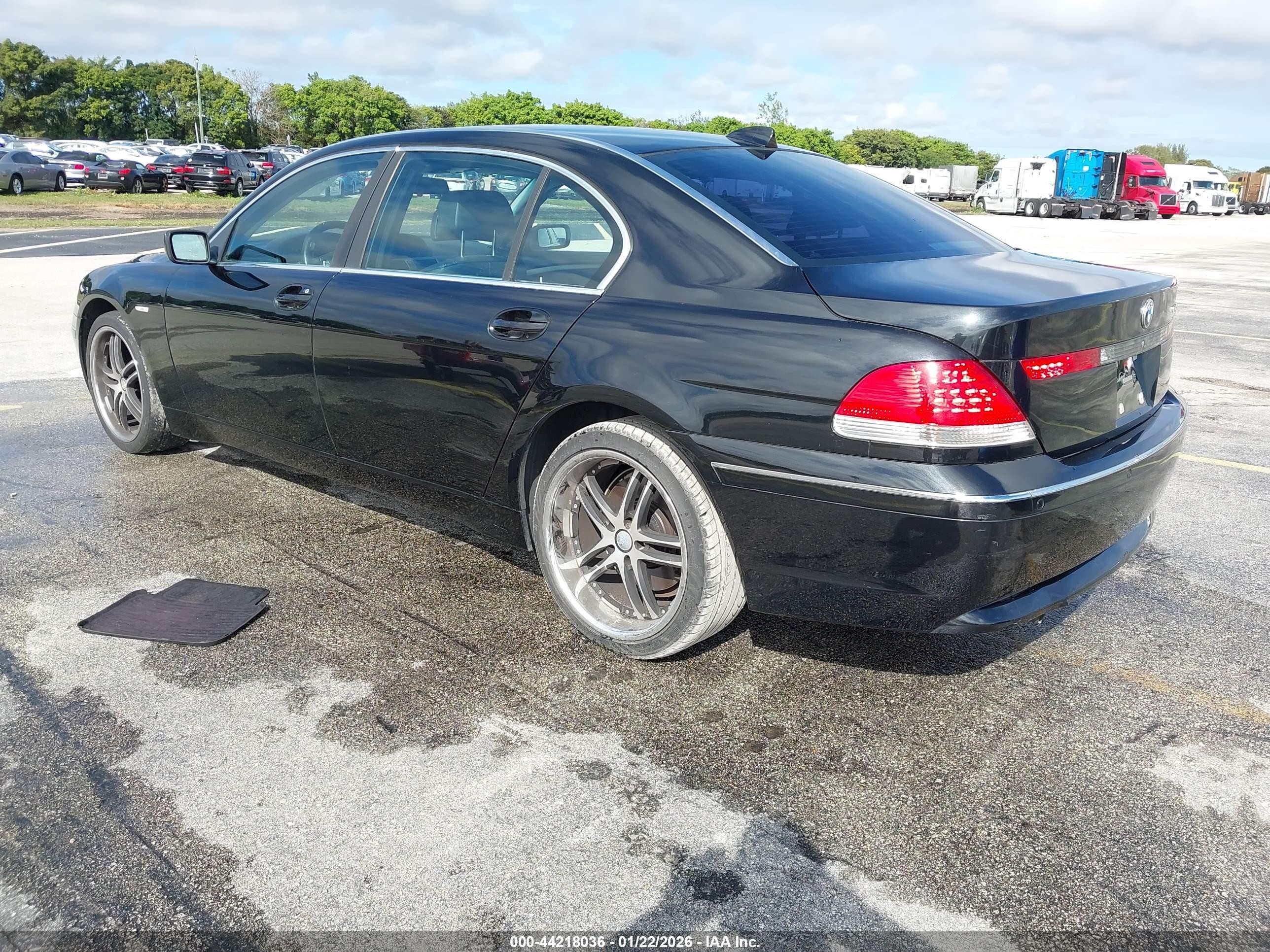 2003 Bmw 745li   Black vin: WBAGN63483DR18767
