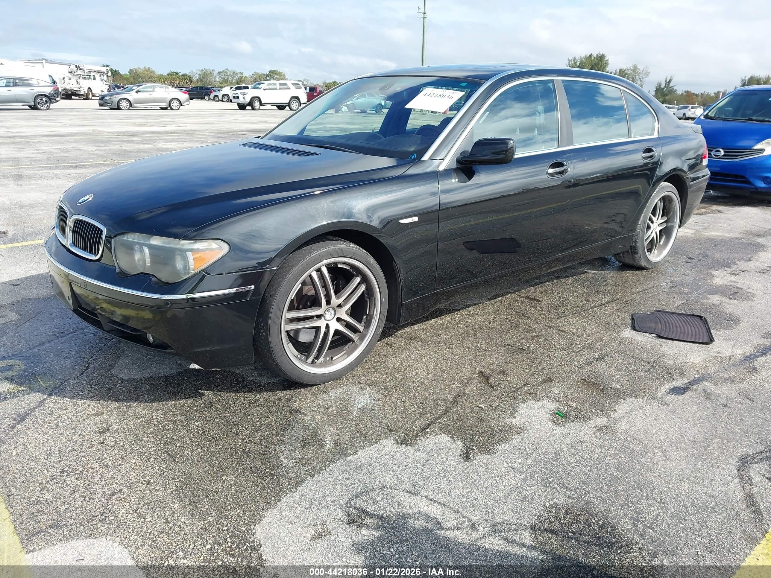 2003 Bmw 745li   Black vin: WBAGN63483DR18767