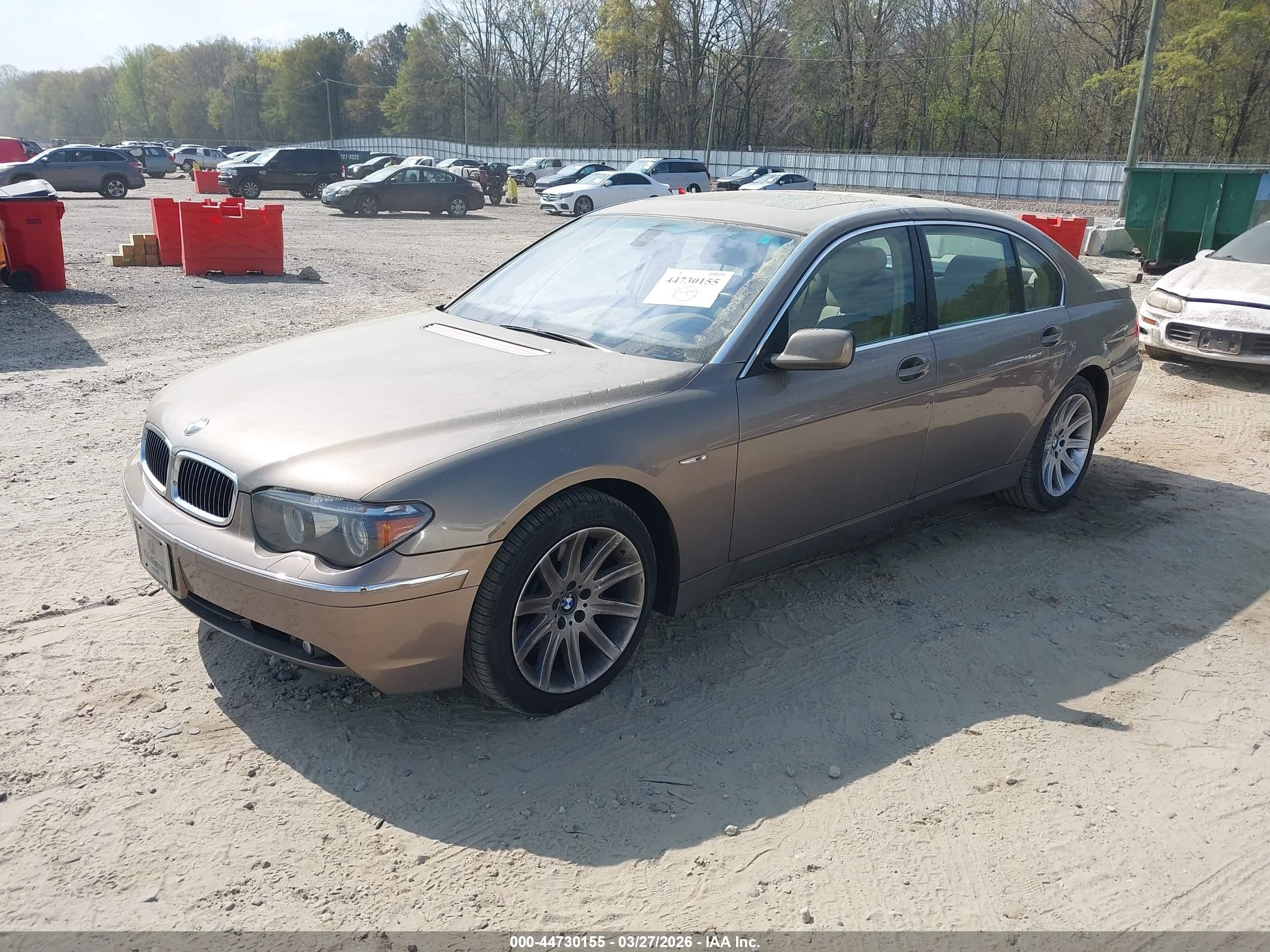 2004 Bmw 745li   Tan vin: WBAGN63484DS49546