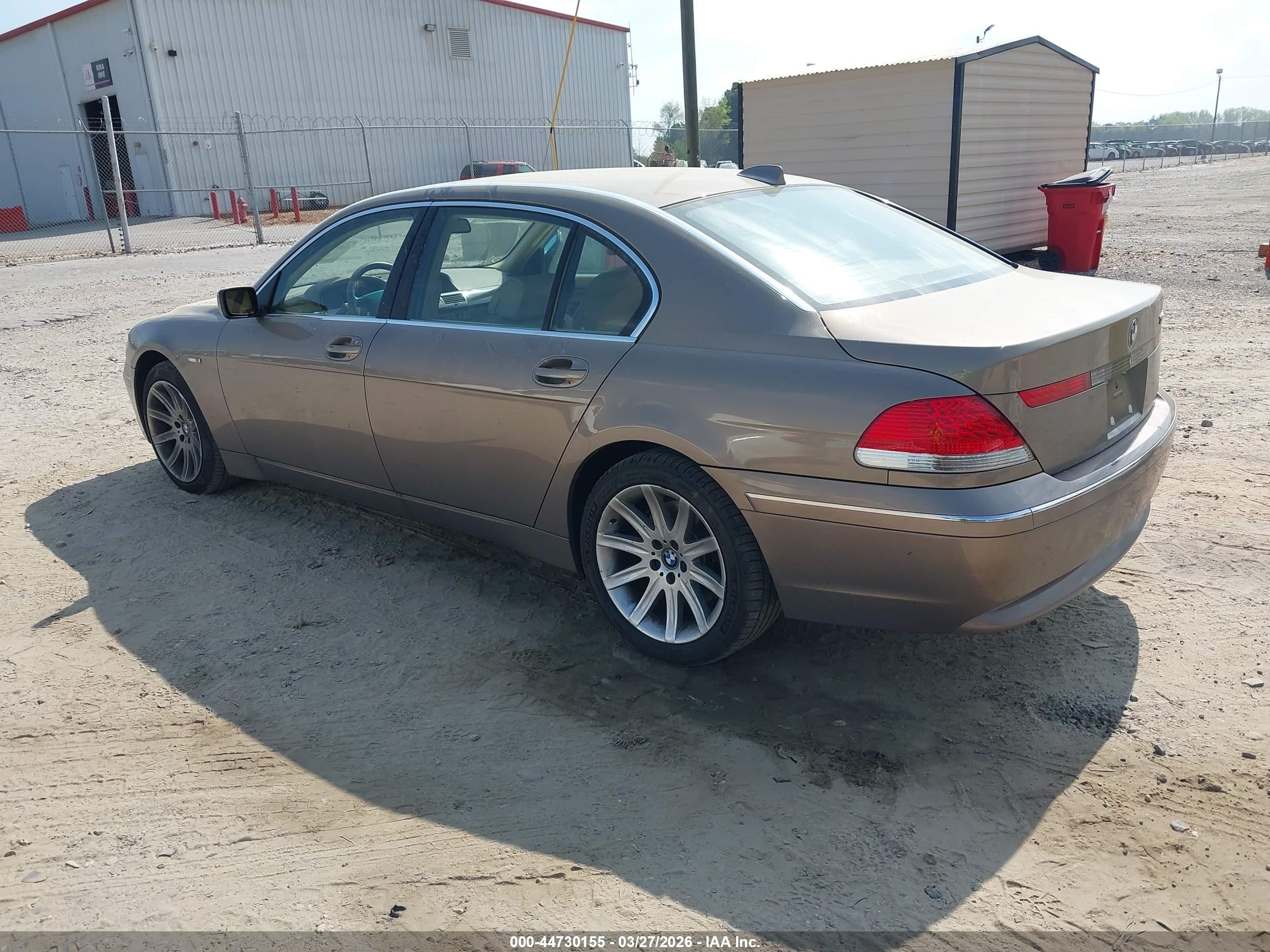 2004 Bmw 745li   Tan vin: WBAGN63484DS49546