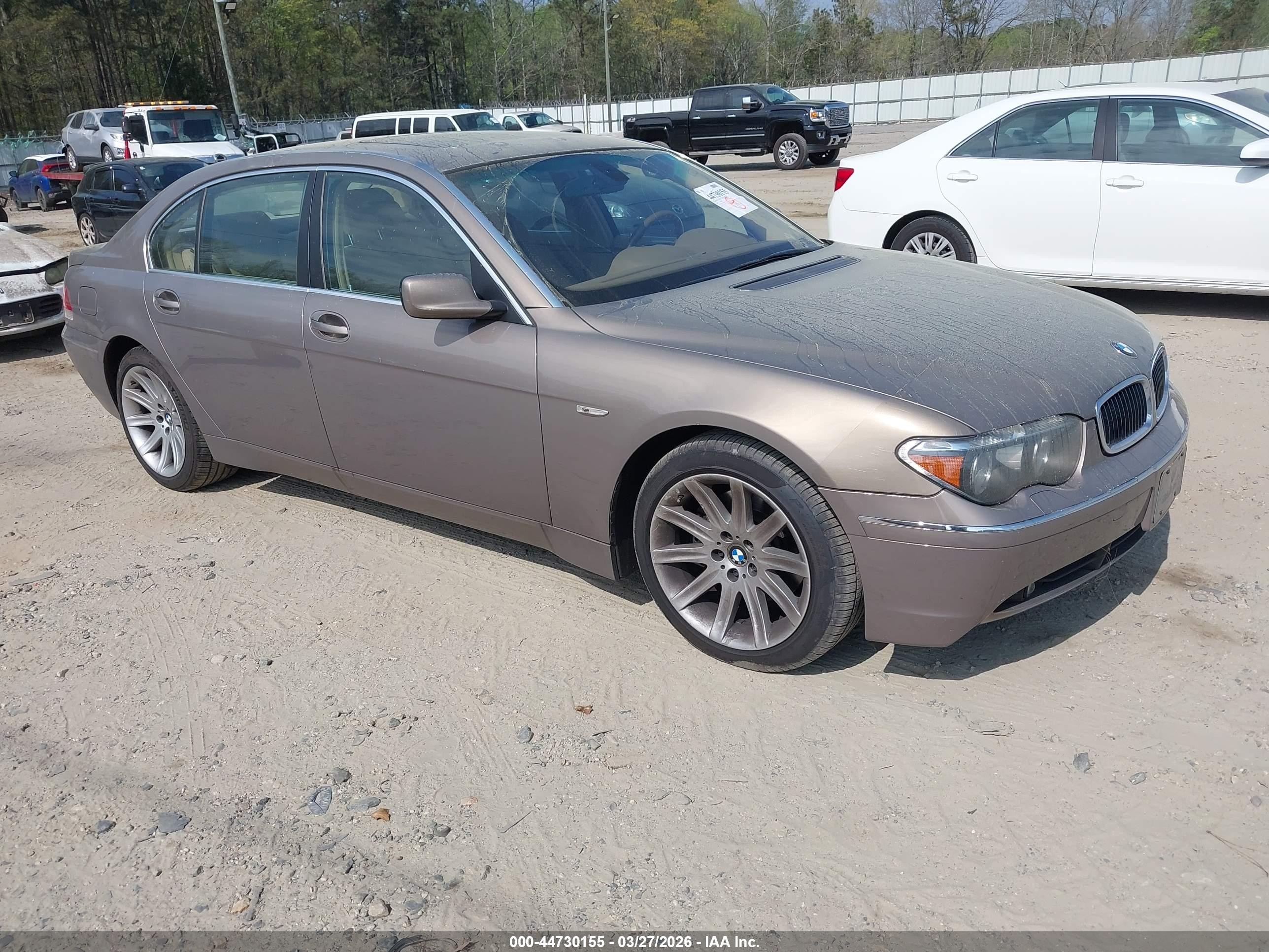 2004 Bmw 745li   Tan vin: WBAGN63484DS49546