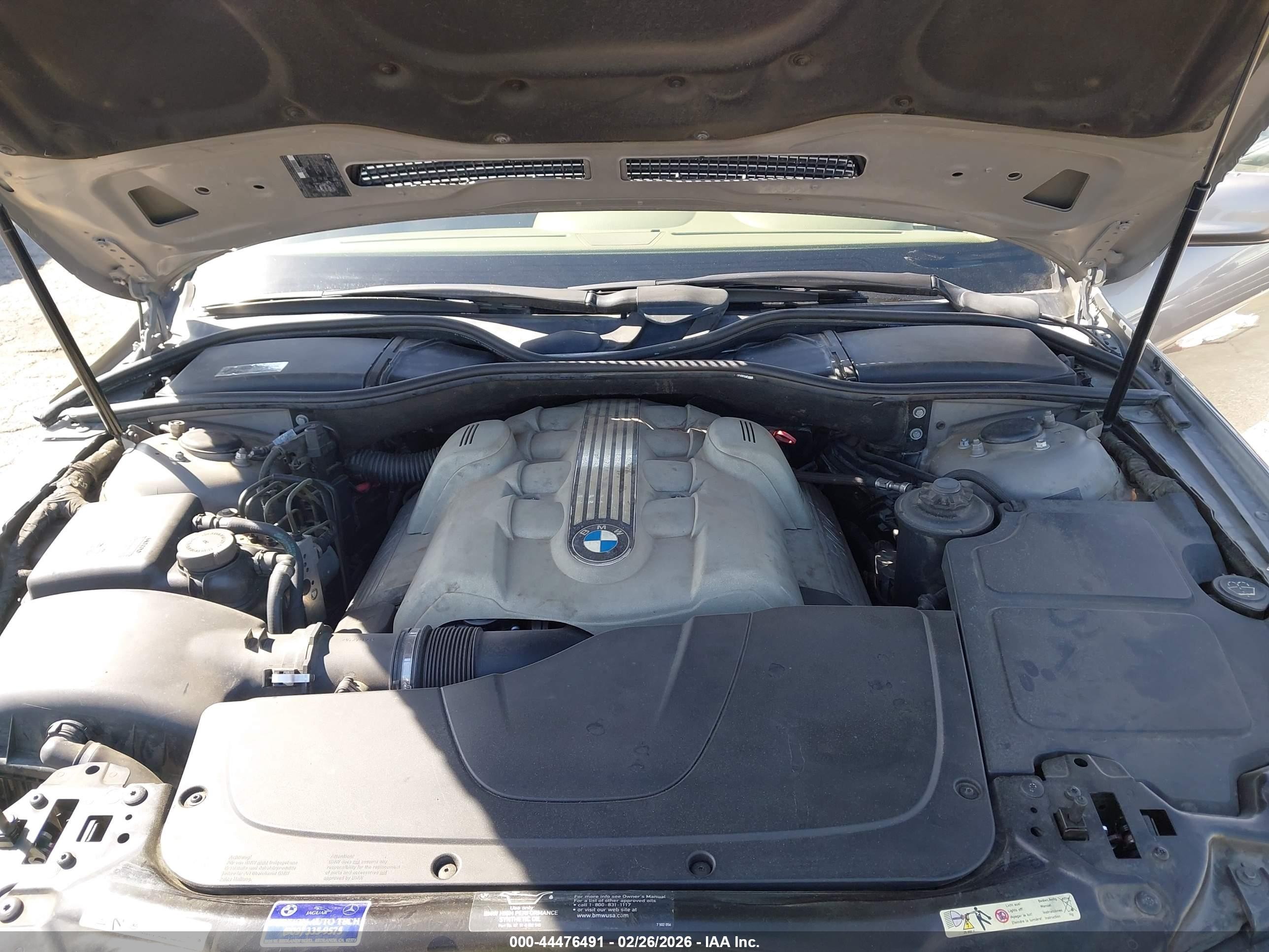2003 Bmw 745li   Gray vin: WBAGN63493DR10242