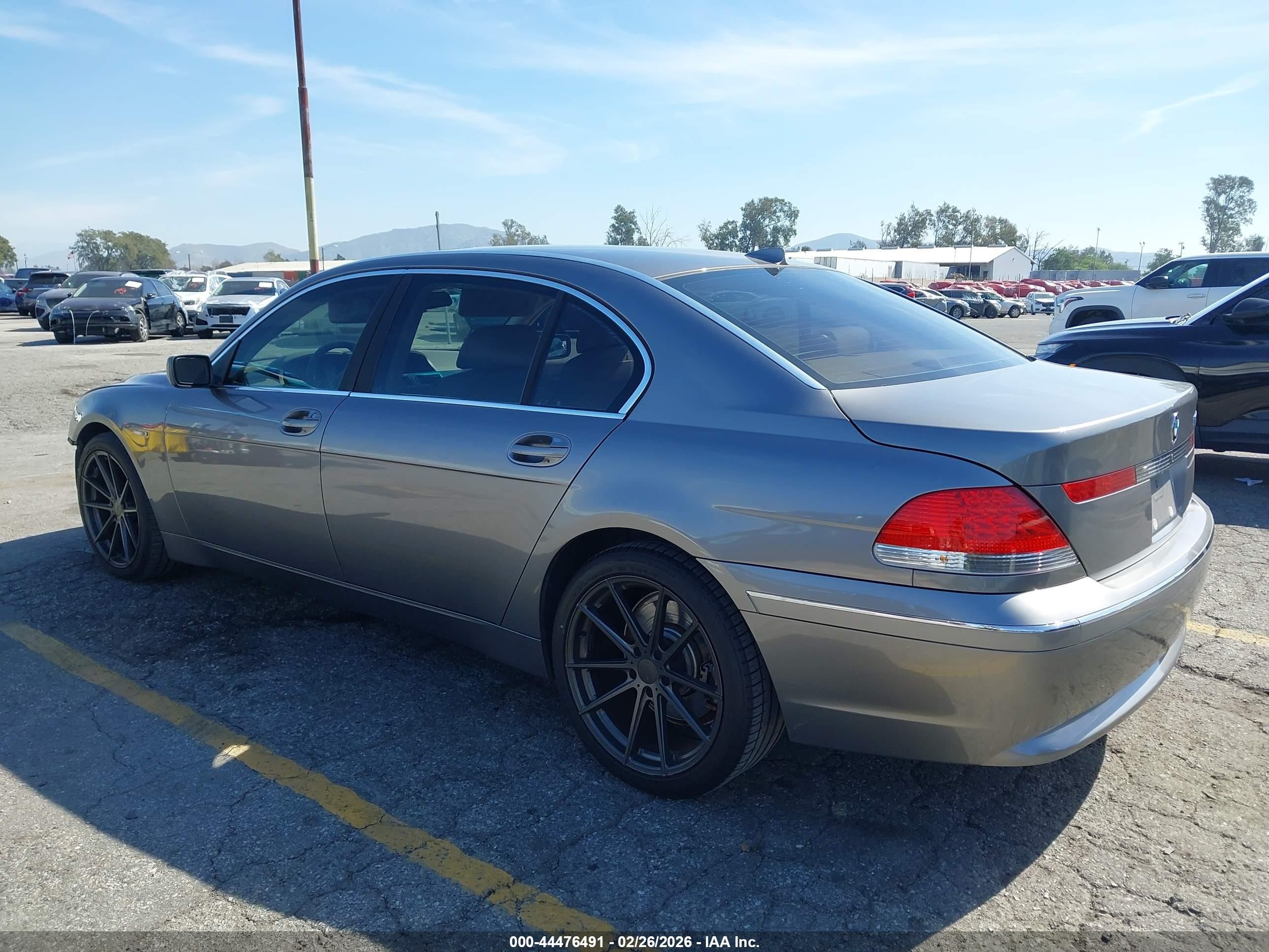 2003 Bmw 745li   Gray vin: WBAGN63493DR10242
