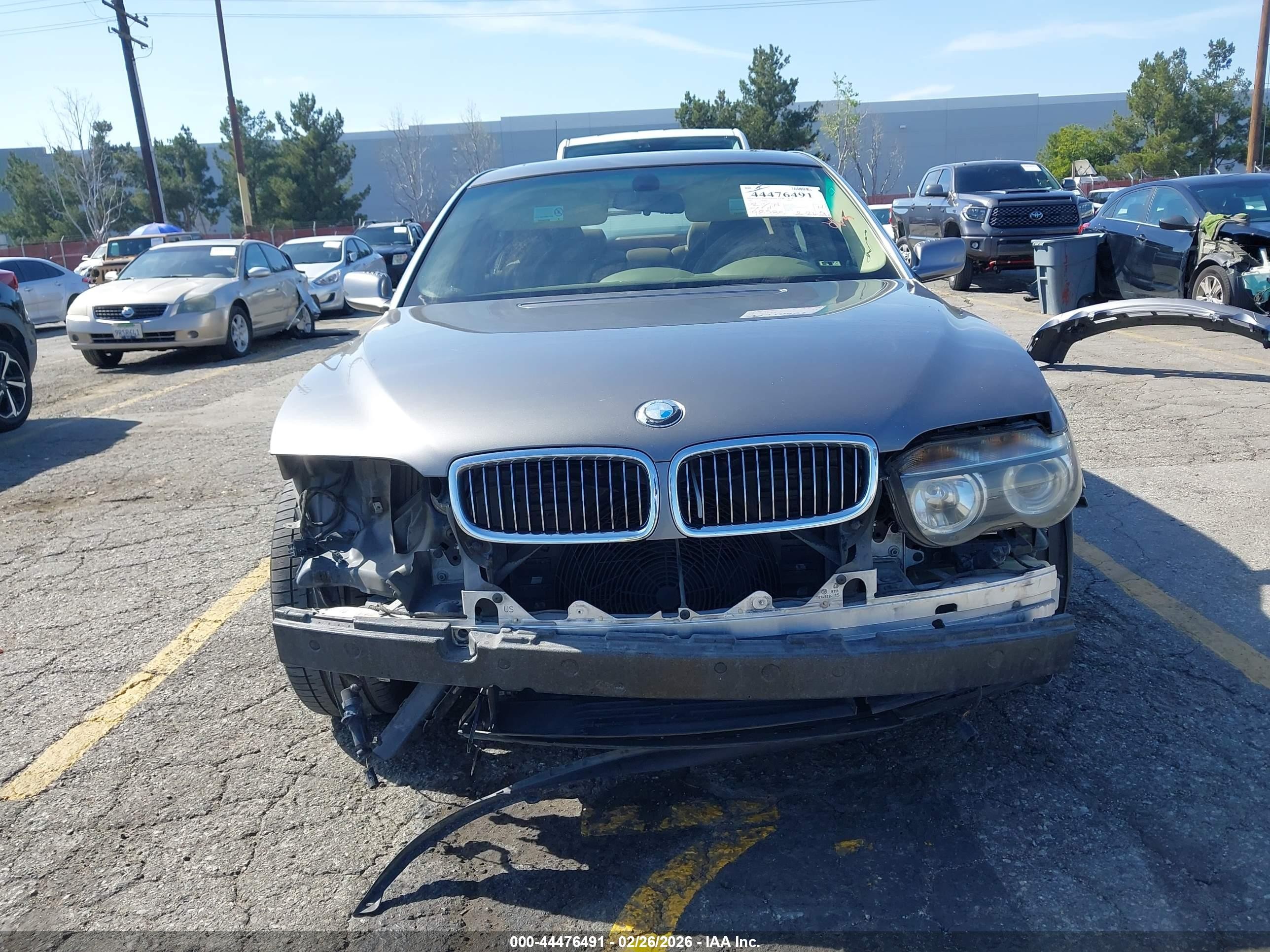 2003 Bmw 745li   Gray vin: WBAGN63493DR10242