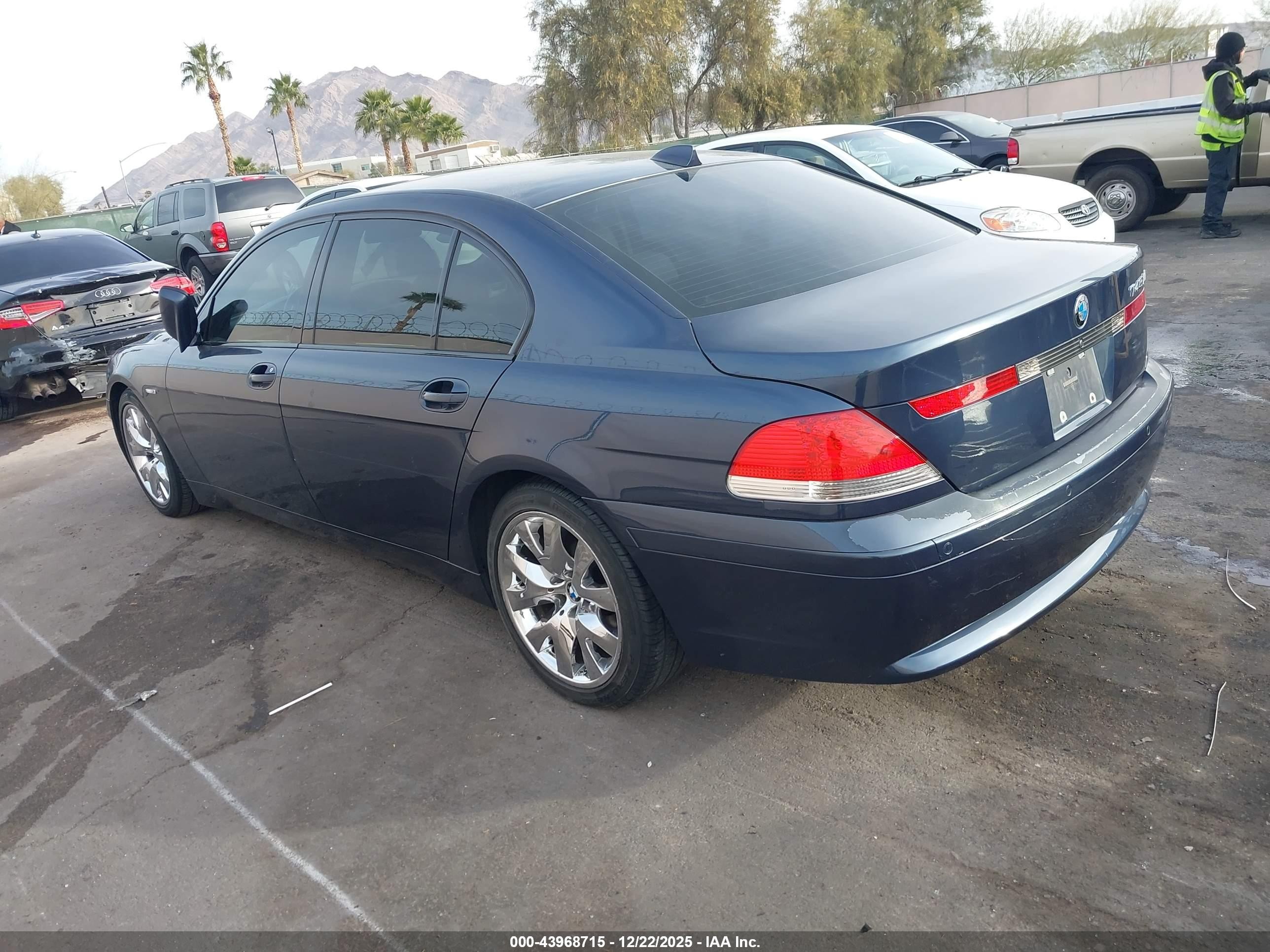 2003 Bmw 745li   Blue vin: WBAGN63493DS43916