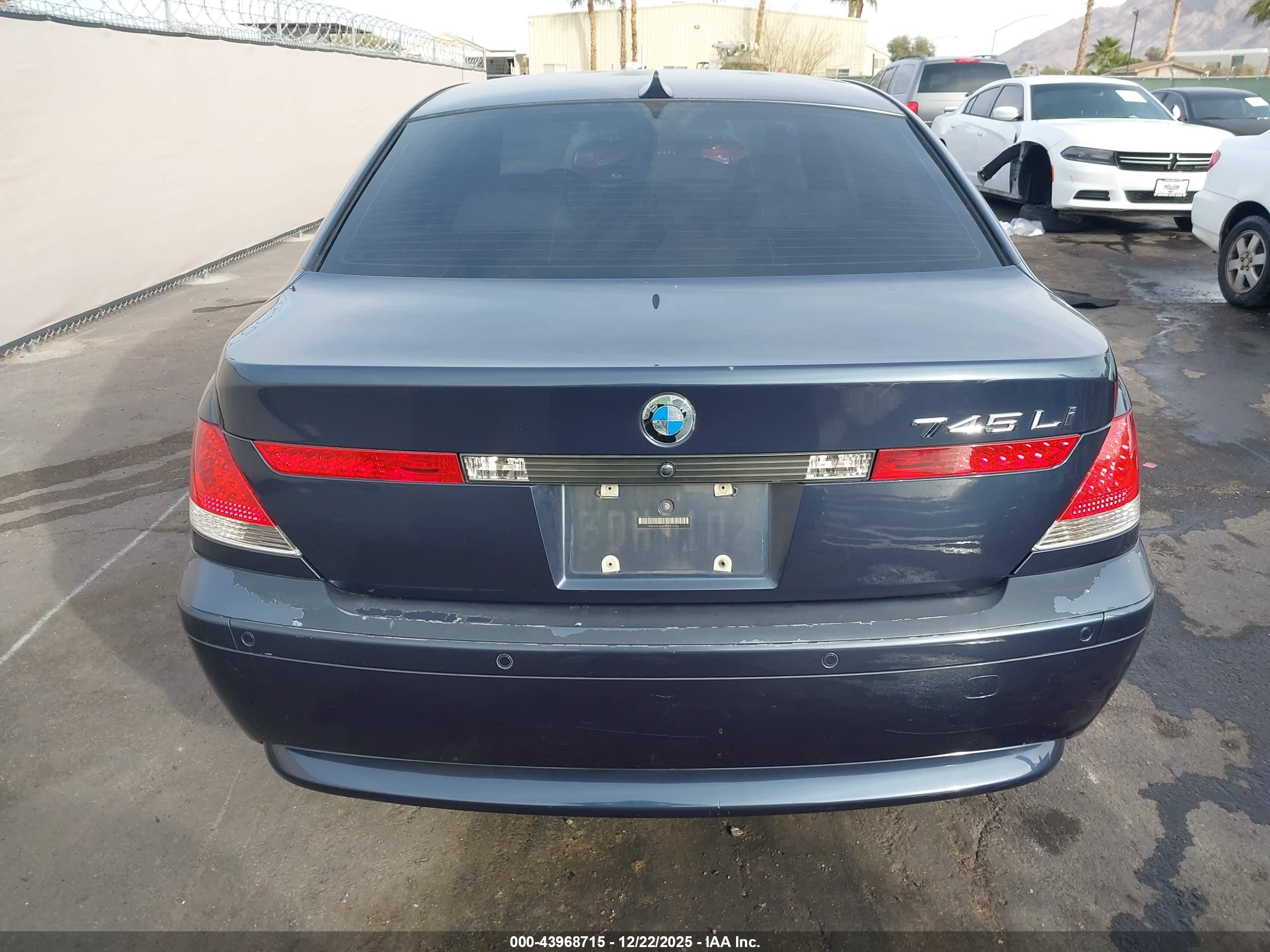 2003 Bmw 745li   Blue vin: WBAGN63493DS43916