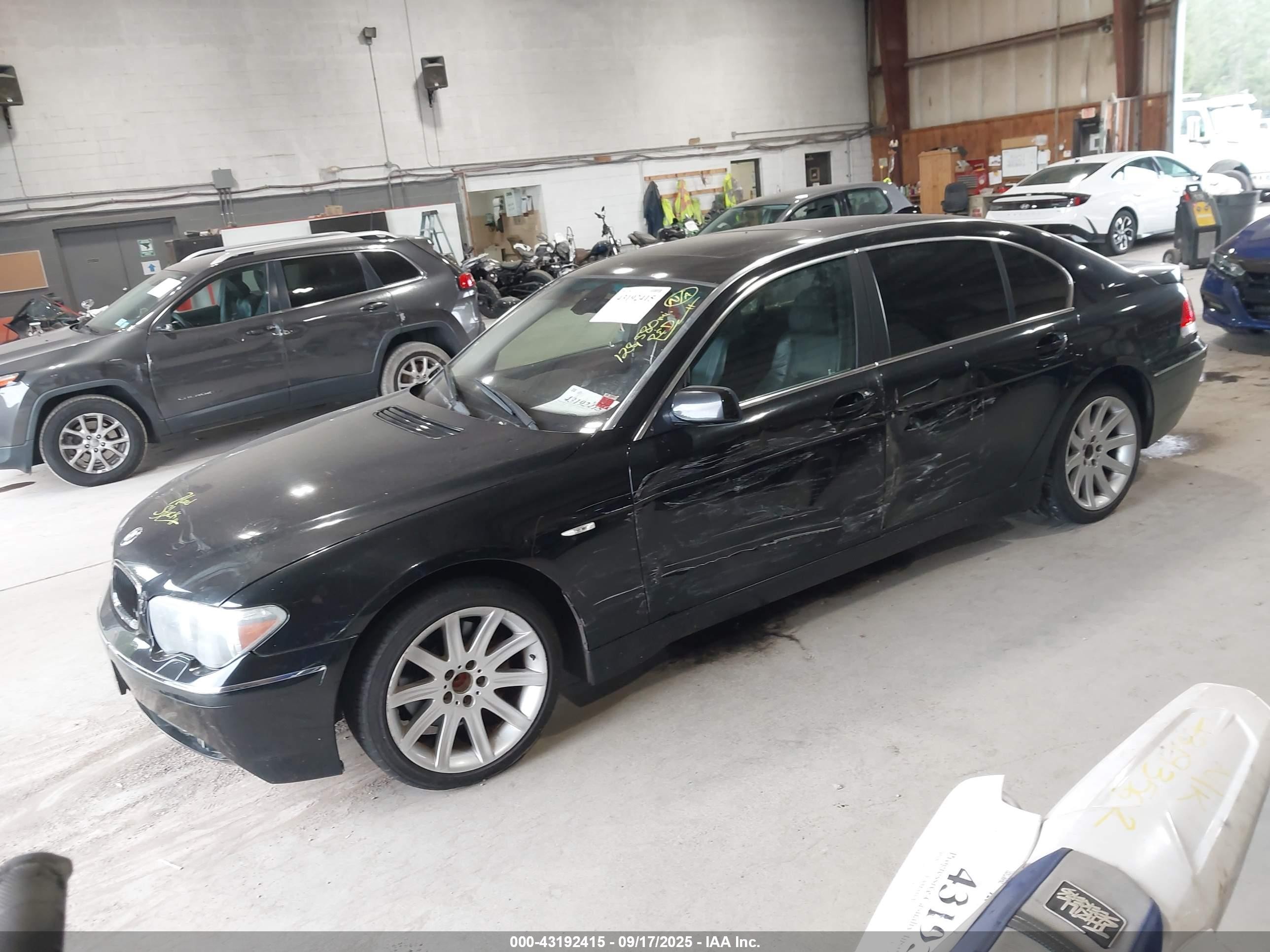 2004 Bmw 745li   Black vin: WBAGN63494DS46140