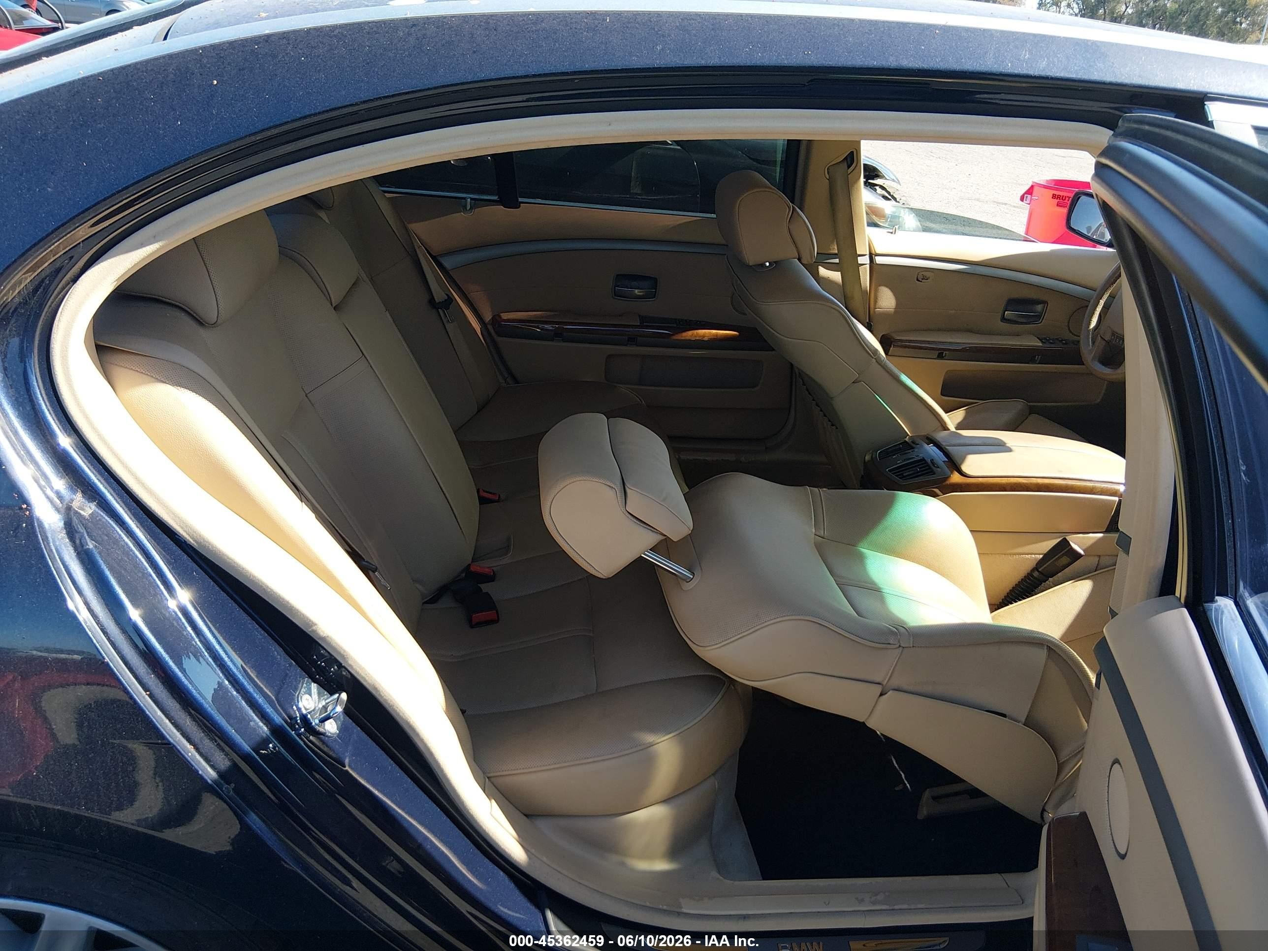 2004 Bmw 745li   Dark Blue vin: WBAGN63494DS46235