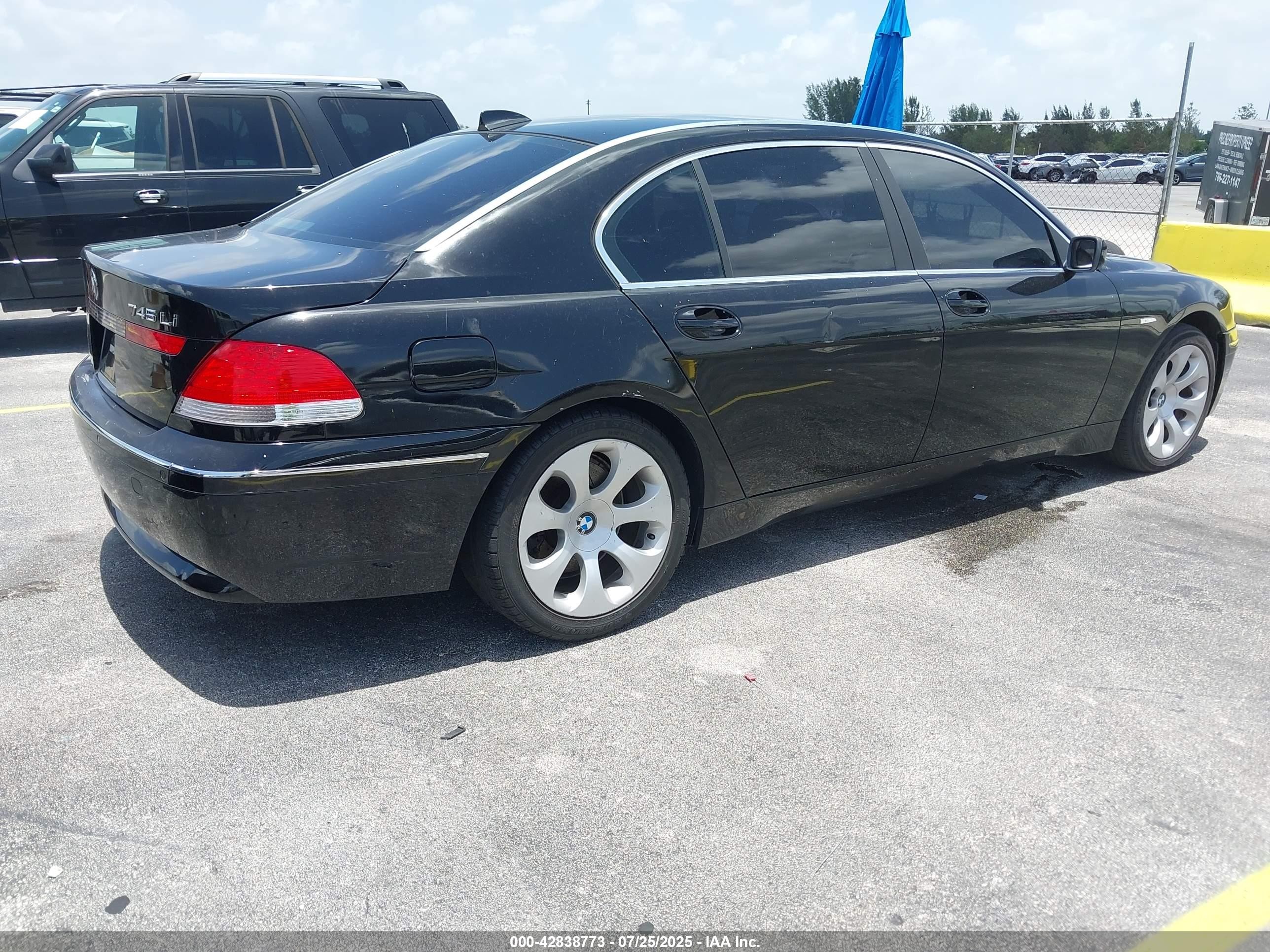 2004 Bmw 745li   Black vin: WBAGN63494DS46767
