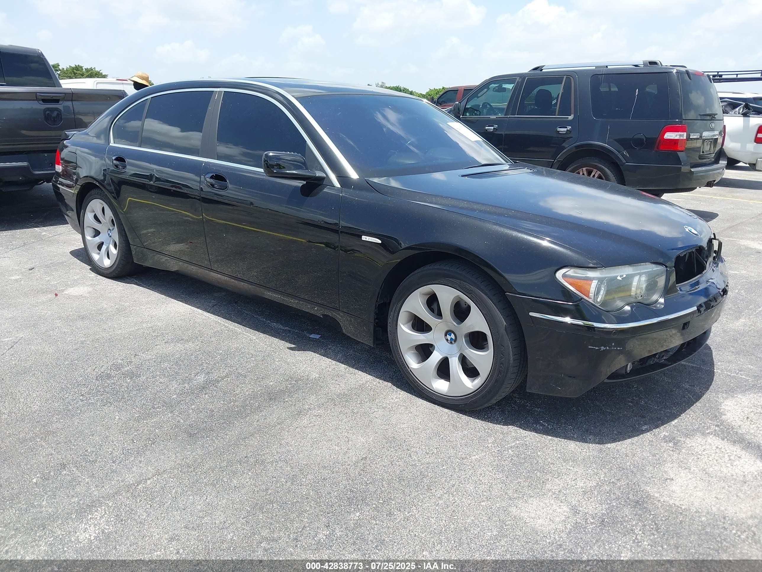 2004 Bmw 745li   Black vin: WBAGN63494DS46767