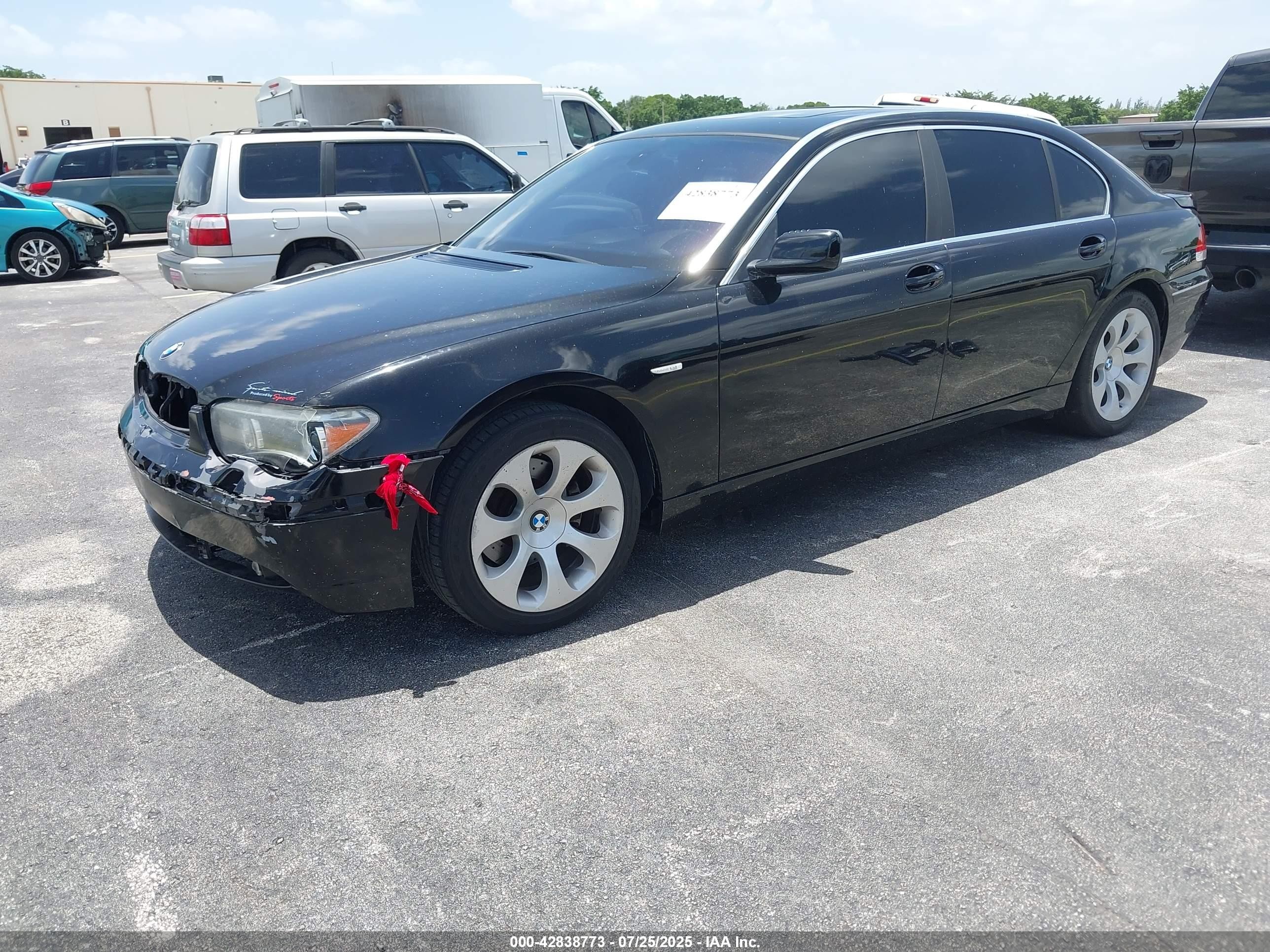 2004 Bmw 745li   Black vin: WBAGN63494DS46767