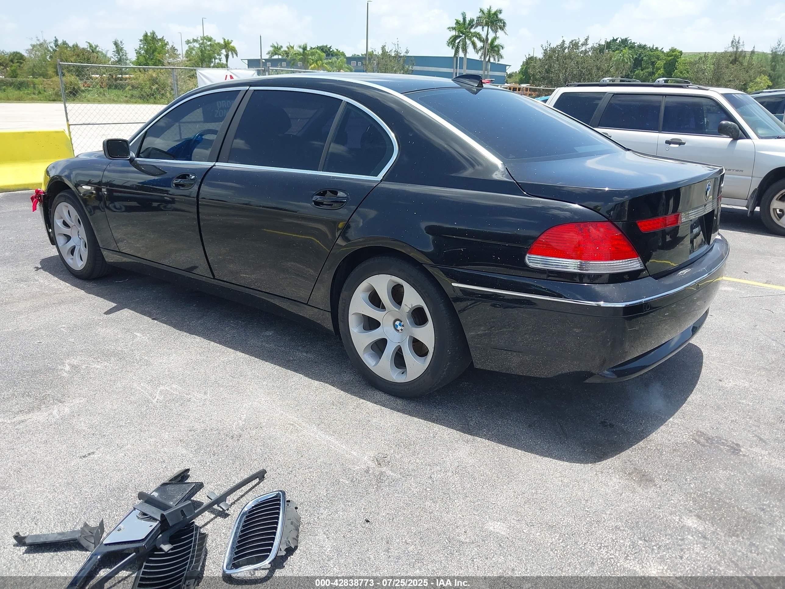 2004 Bmw 745li   Black vin: WBAGN63494DS46767