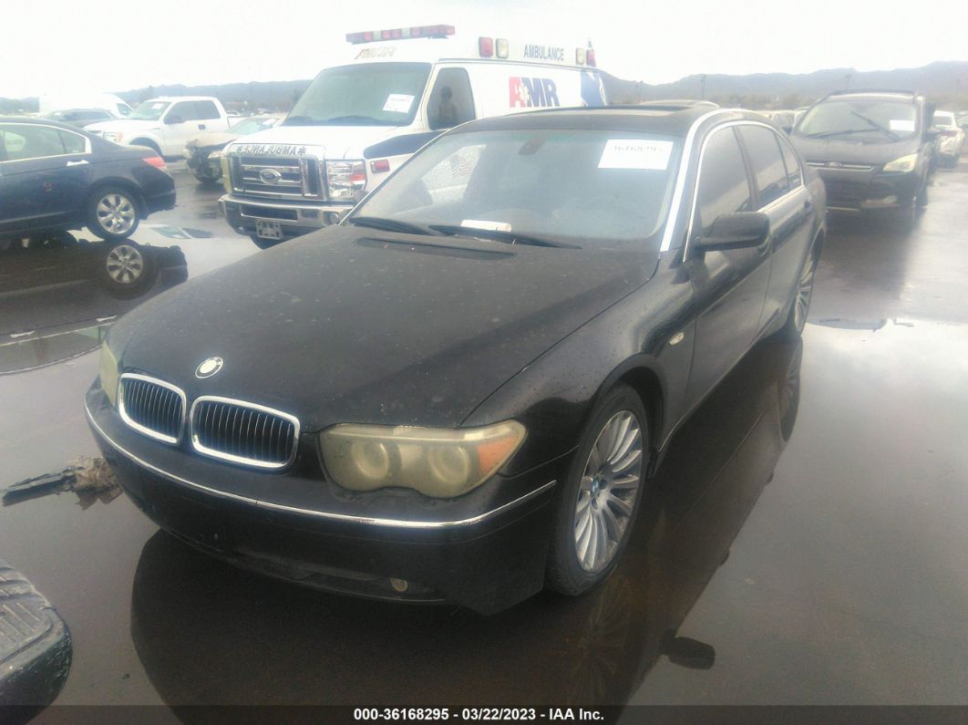 2004 Bmw 745li Black vin: WBAGN63494DS49992