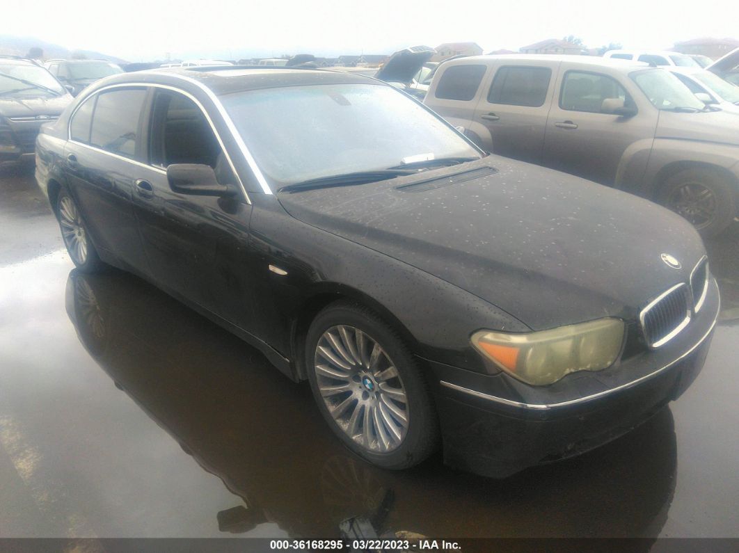 2004 Bmw 745li Black vin: WBAGN63494DS49992