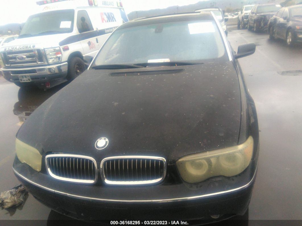 2004 Bmw 745li Black vin: WBAGN63494DS49992